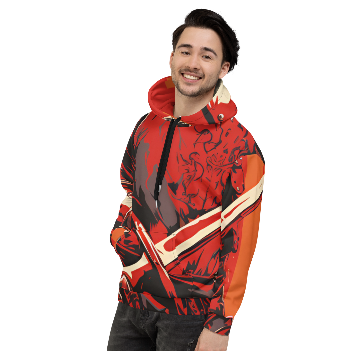 Crusader Design: All-Over Print Recycled Unisex Hoodie