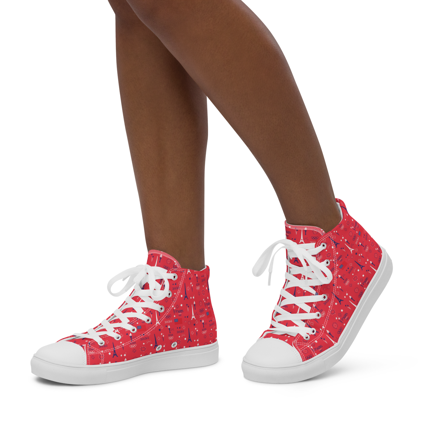 Olympics 2024: Women's High Top Canvas Shoes