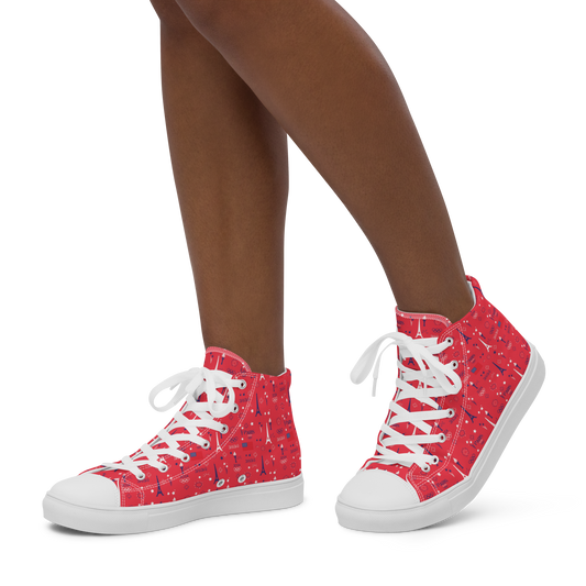 Olympics 2024: Women's High Top Canvas Shoes