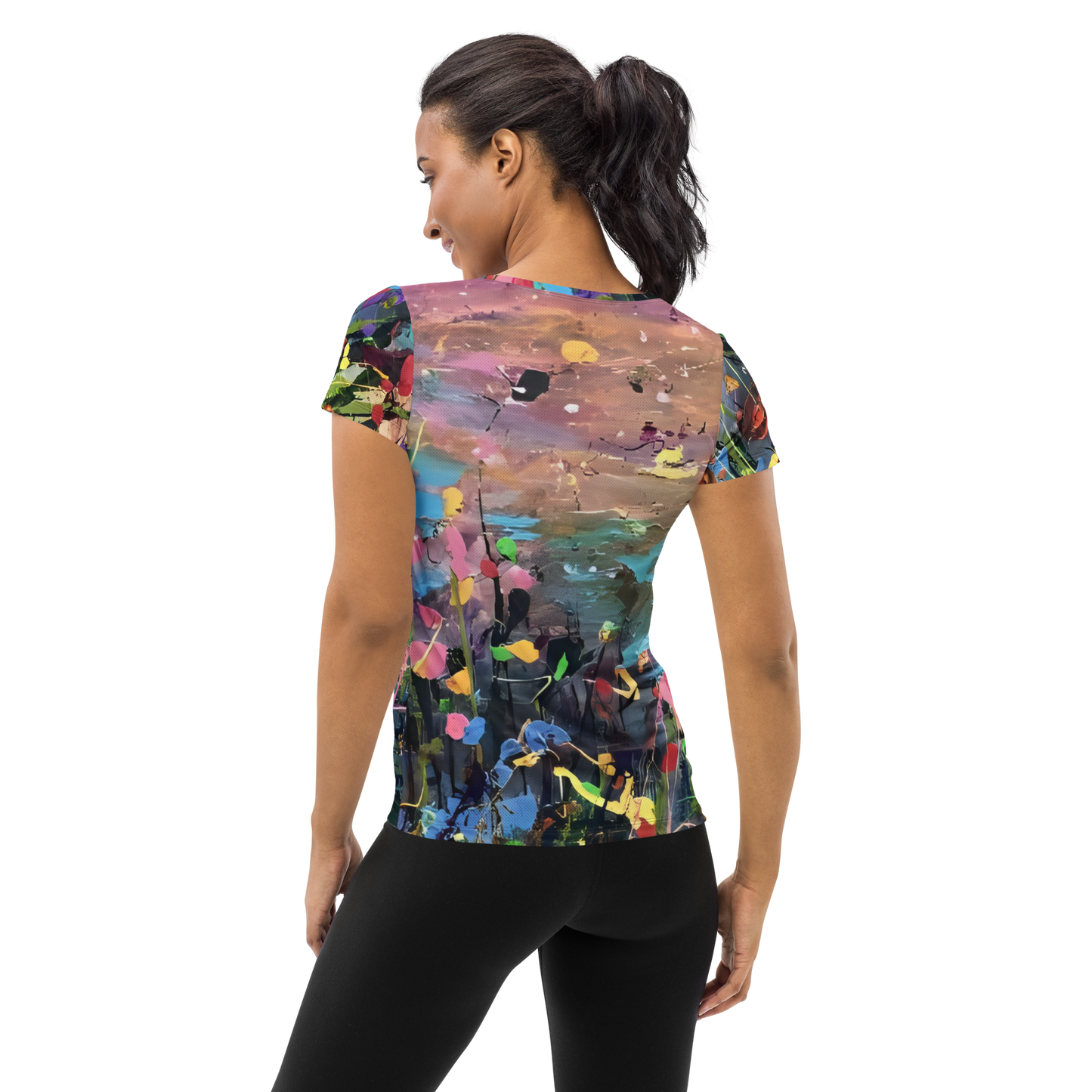 All-Over Print Women's Athletic T-Shirt