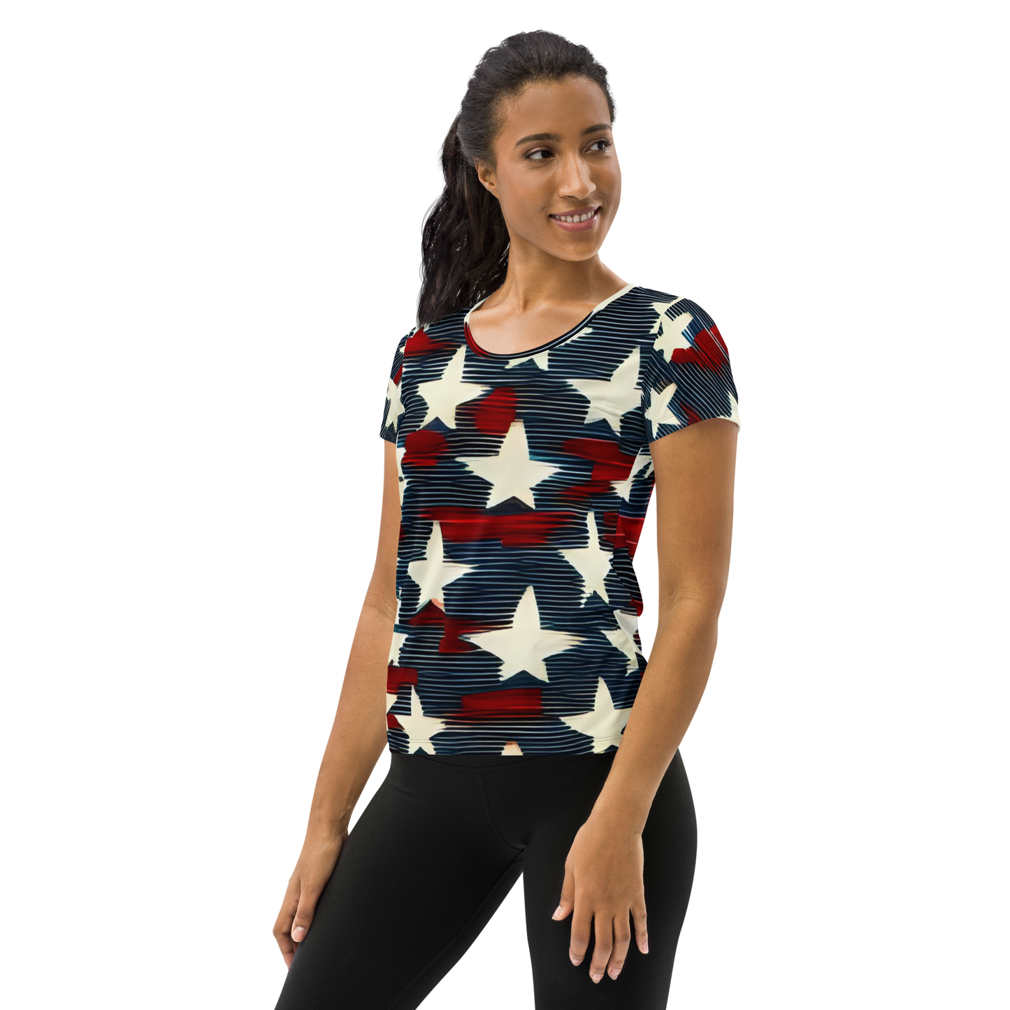 Liberty Threads: All-Over Print Women's Athletic T-Shirt