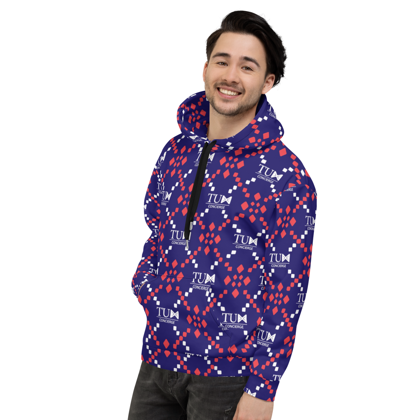 Logo Art: All-Over Print Recycled Unisex Hoodie