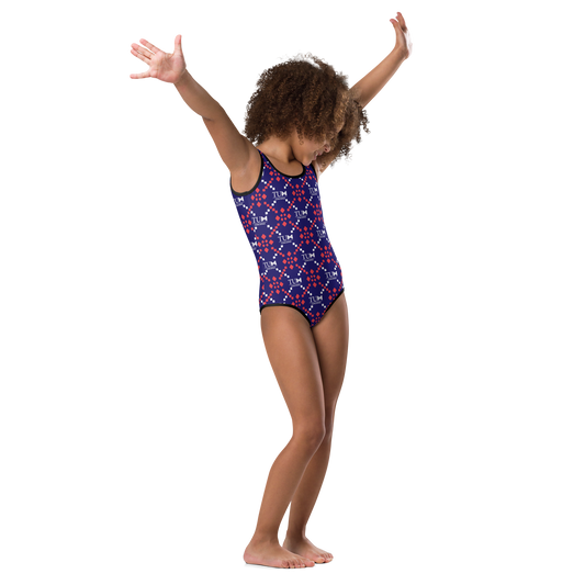 Logo Art: All-Over Print Kids Swimsuit