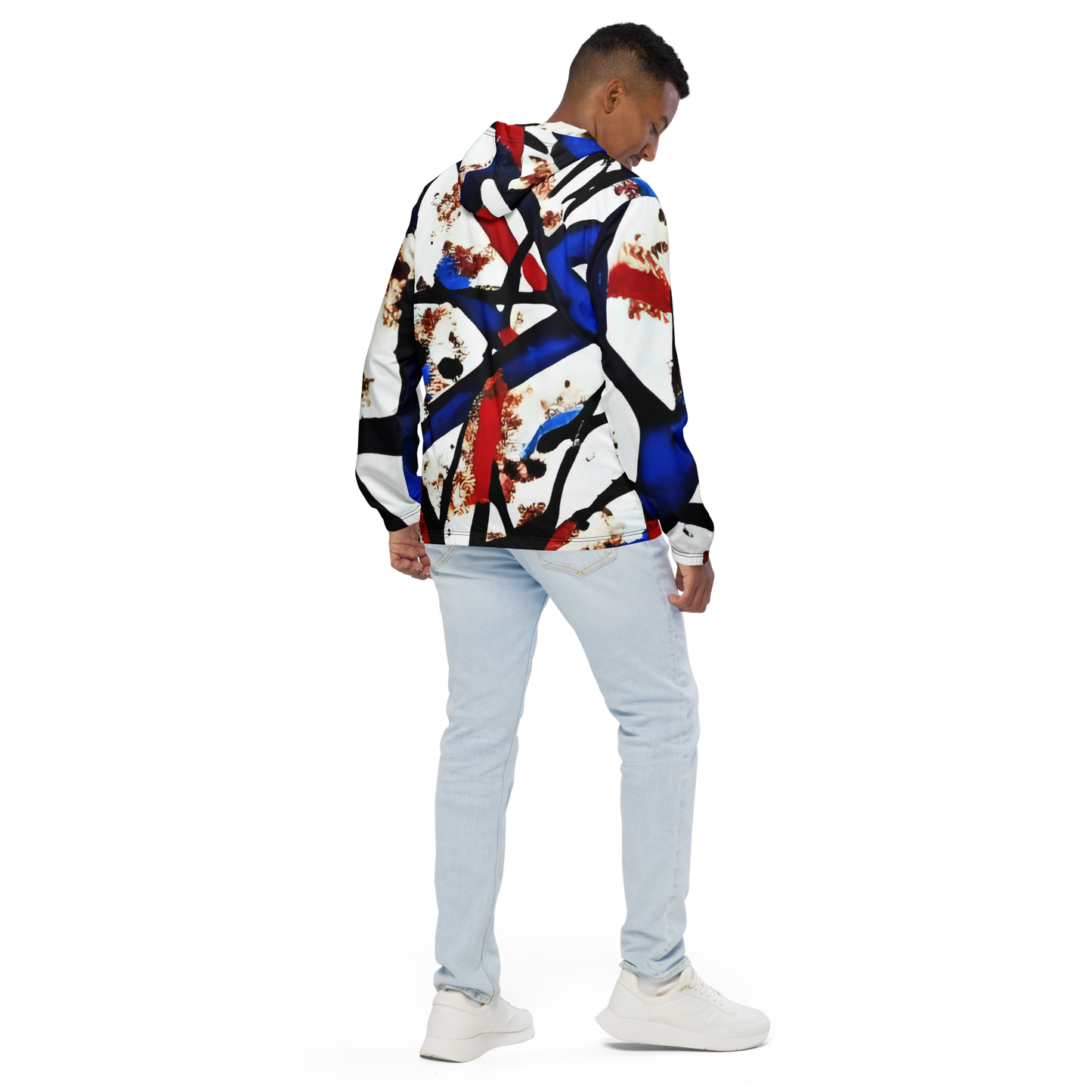 Liberty Threads: All-Over Print Men's Windbreaker