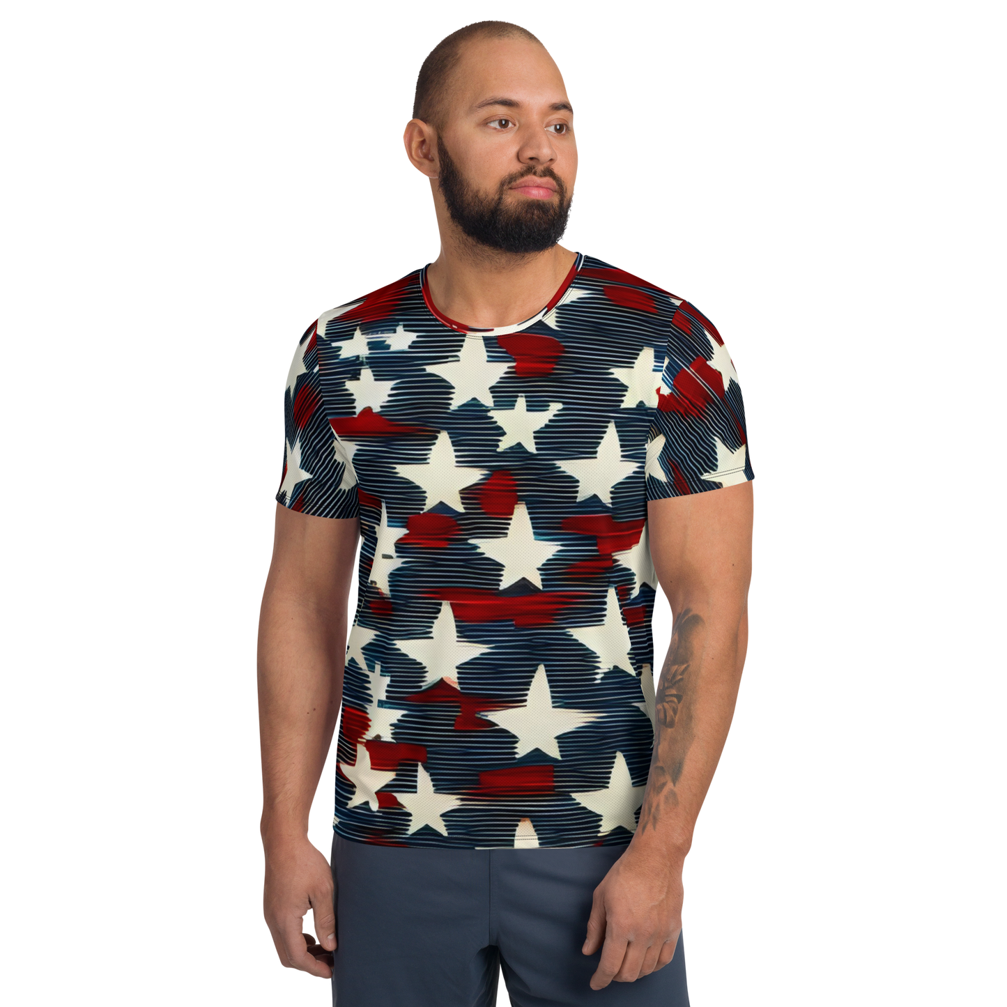 Liberty Threads: All-Over Print Men's Athletic T-Shirt