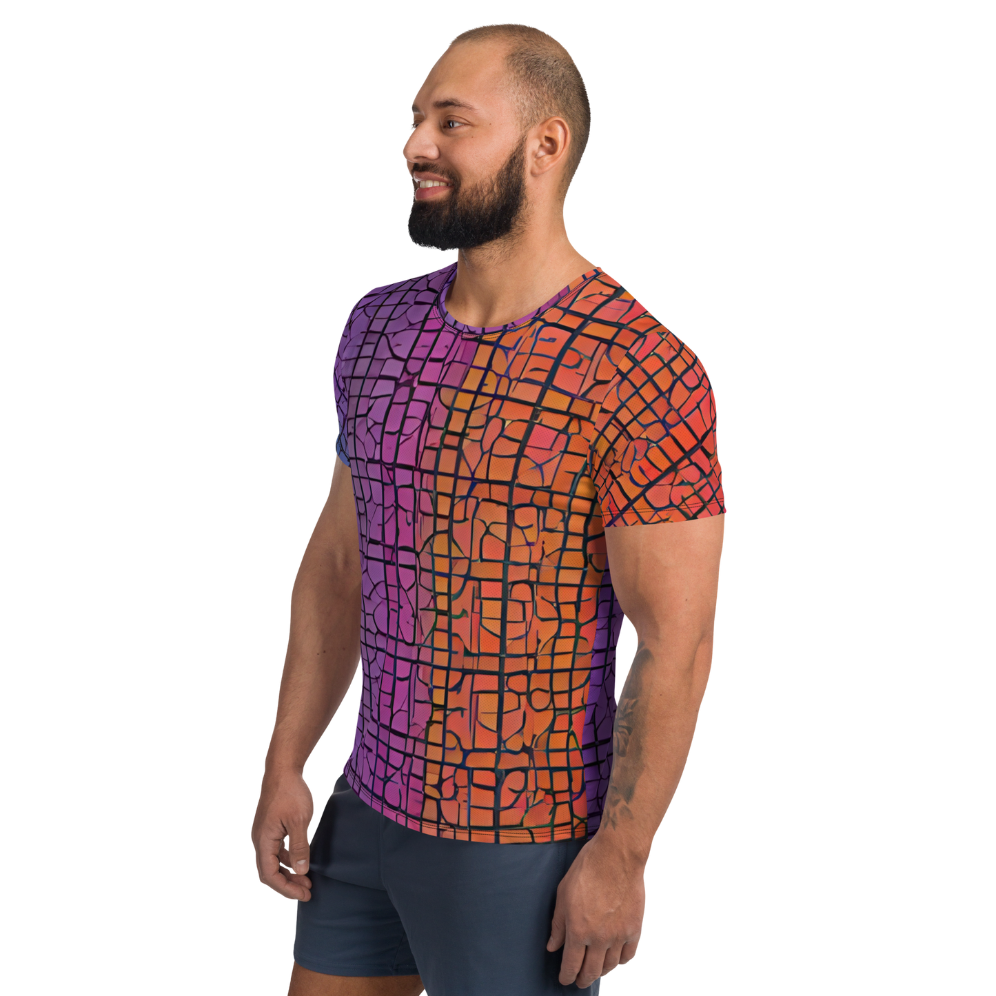 All-Over Print Men's Athletic T-Shirt