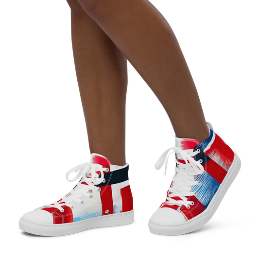 Liberty Threads: Women's High Top Canvas Shoes