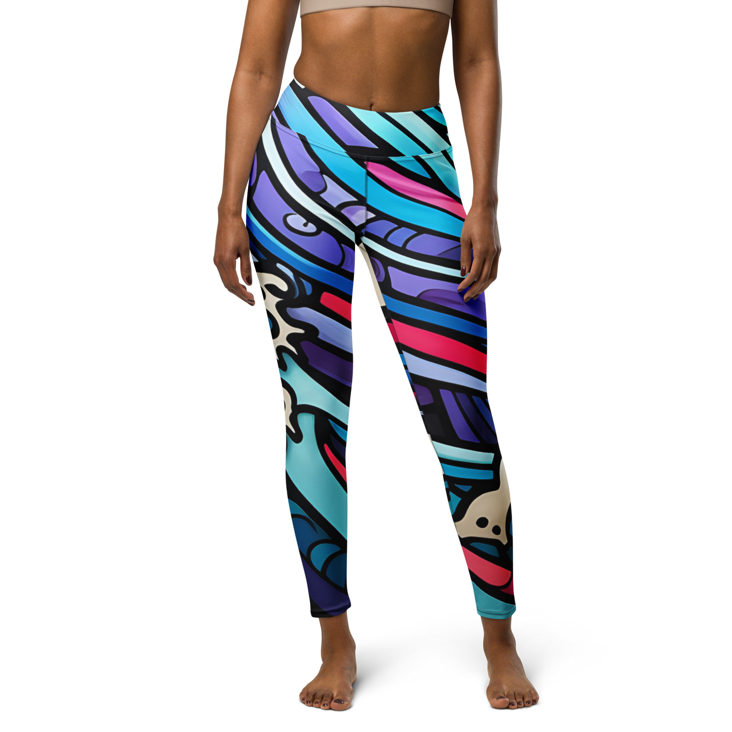 Pop Art: All-Over Print Yoga Leggings