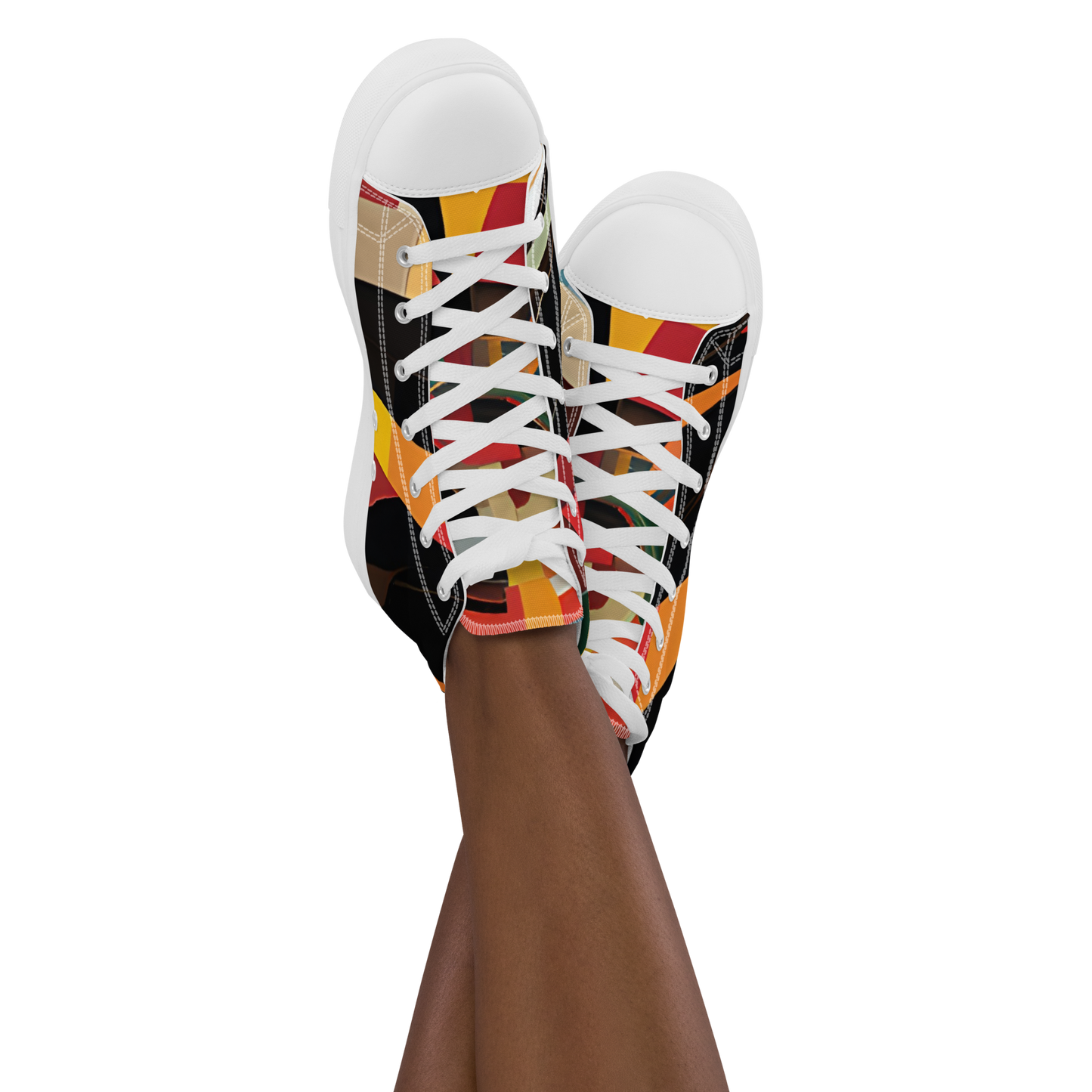 College Team Colors: Women's High Top Canvas Shoes