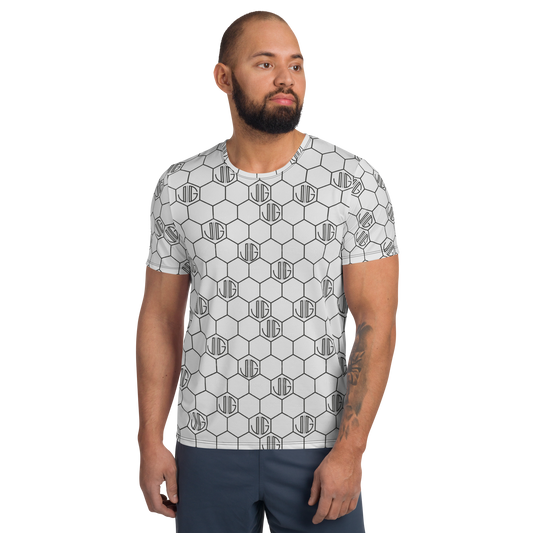 Logo Art: All-Over Print Men's Athletic T-Shirt