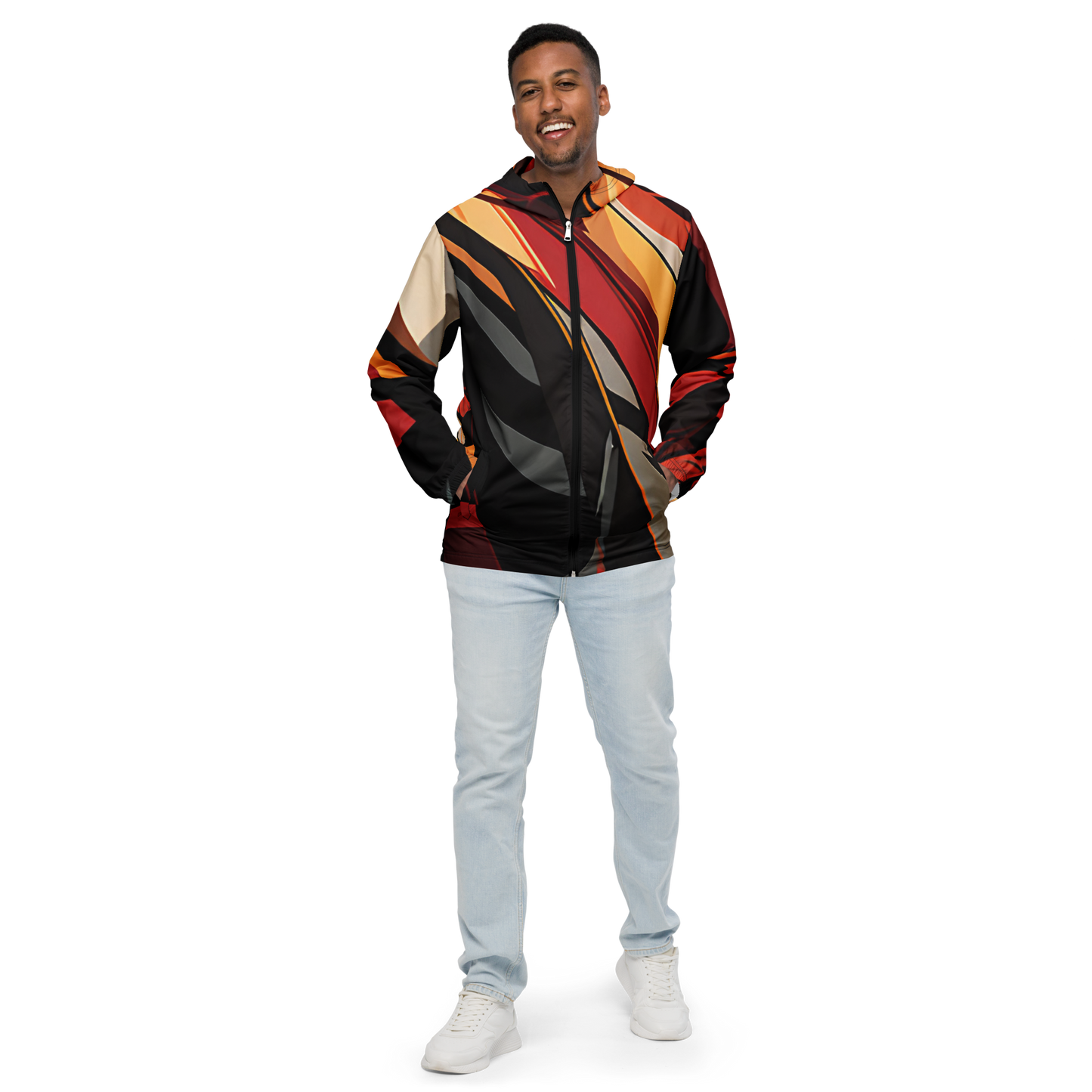 College Team Colors: All-Over Print Men's Windbreaker