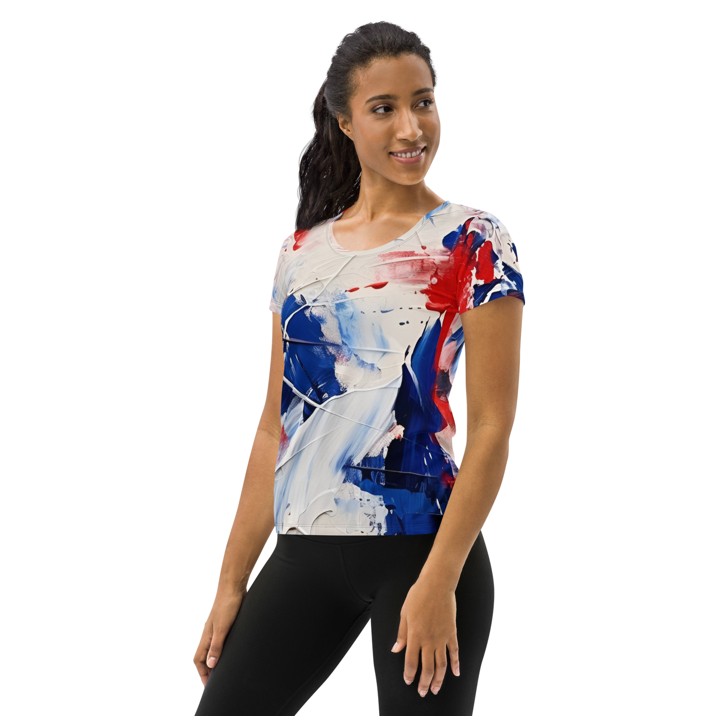 Liberty Threads: All-Over Print Women's Athletic T-Shirt