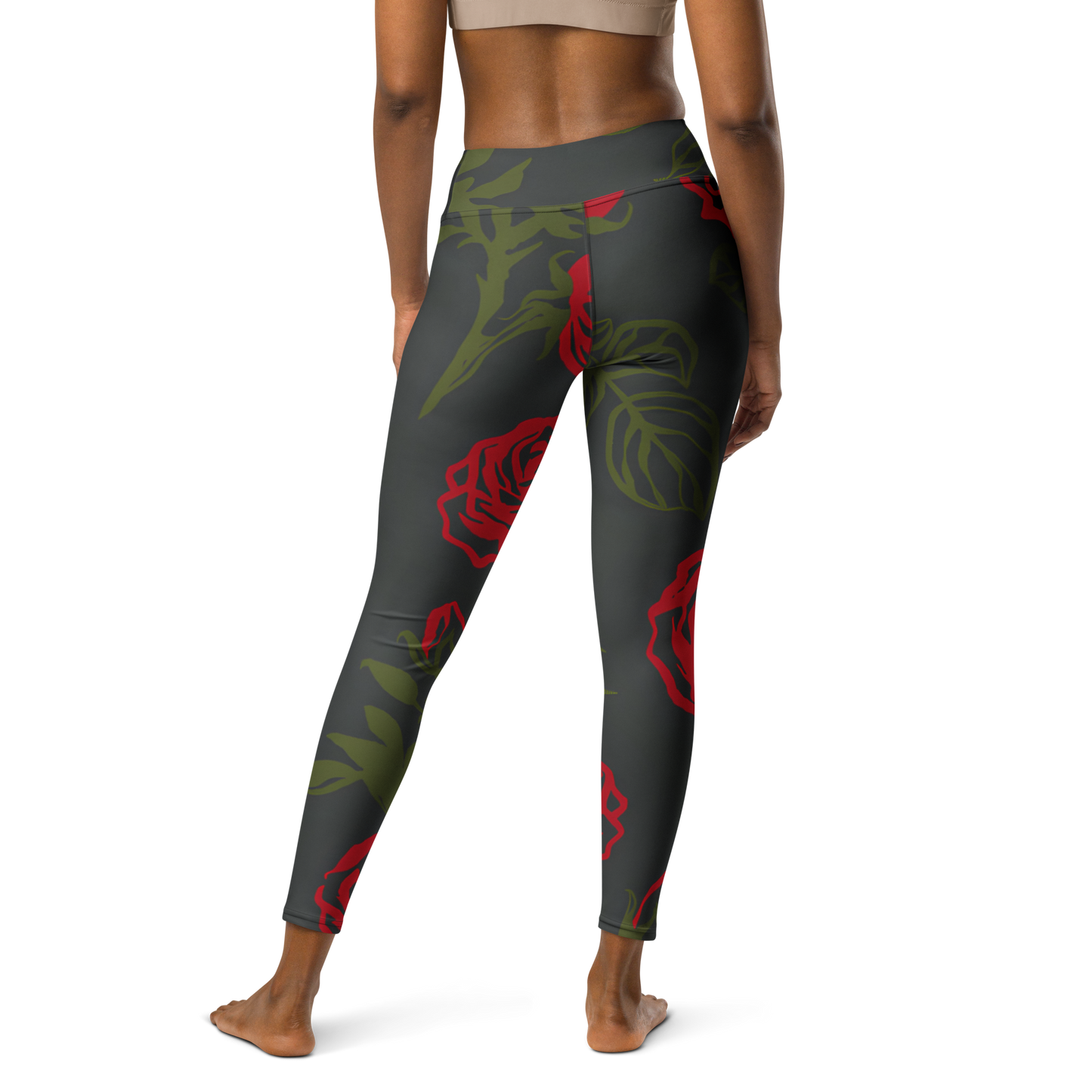 Smell the Roses: All-Over Print Yoga Leggings