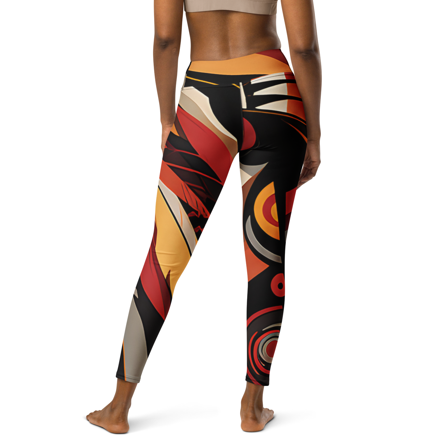 College Team Colors: All-Over Print Yoga Leggings