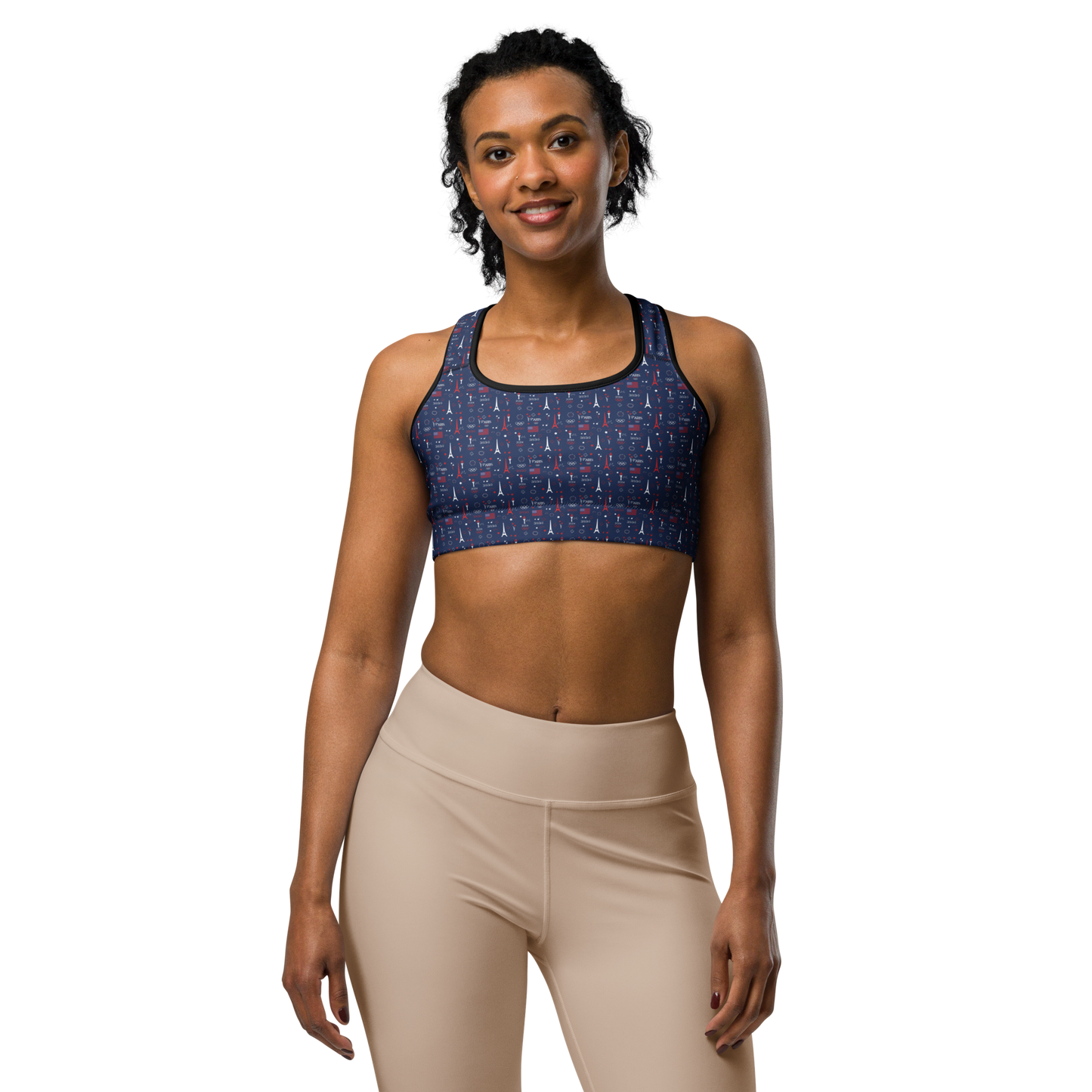 Olympics 2024: All-Over Print Sports Bra