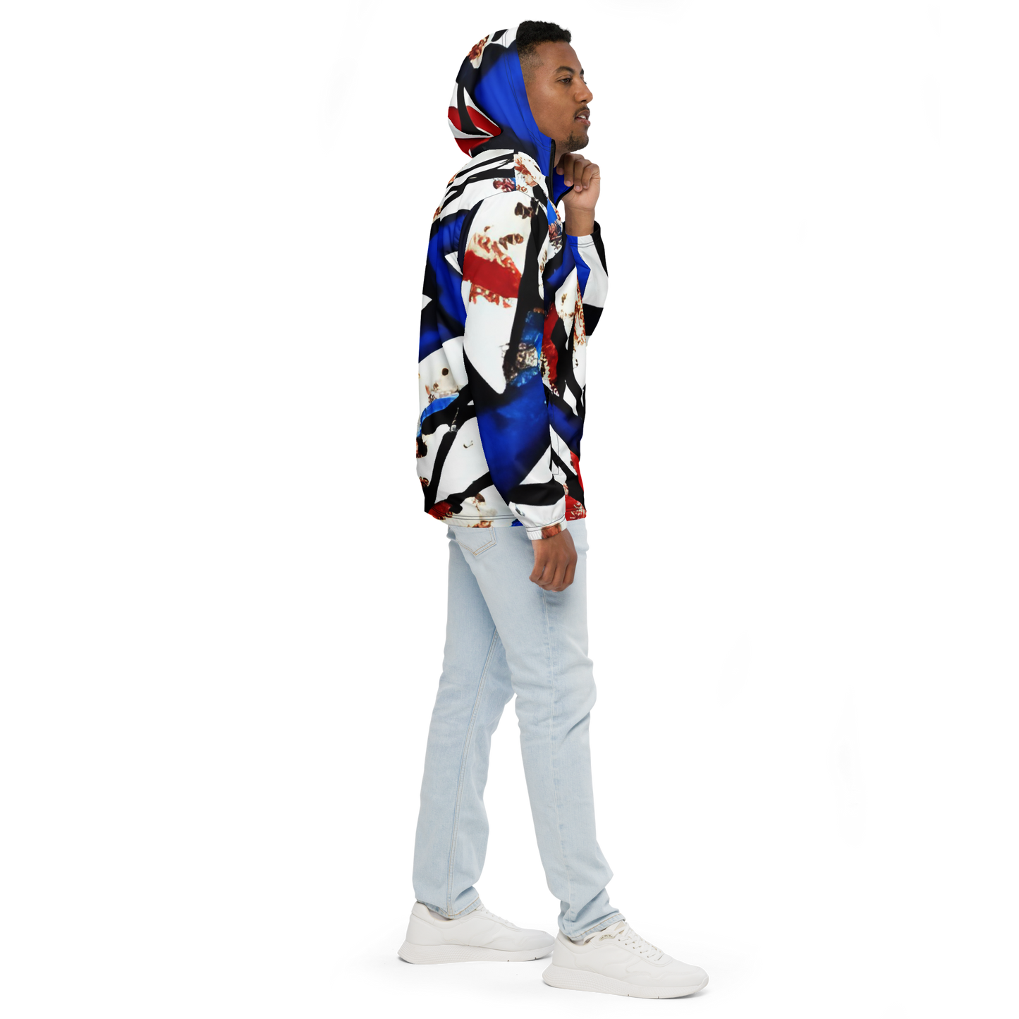 Liberty Threads: All-Over Print Men's Windbreaker