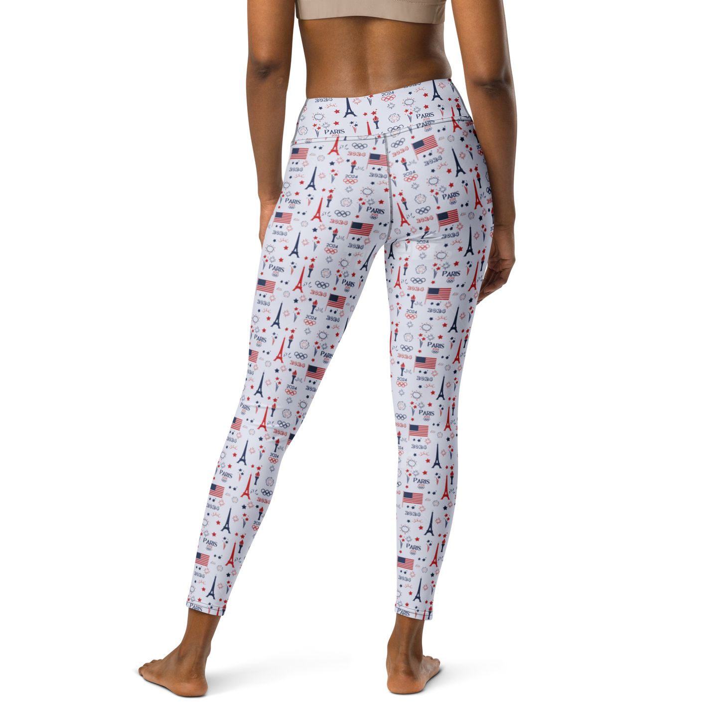 Olympics 2024: All-Over Print Yoga Leggings