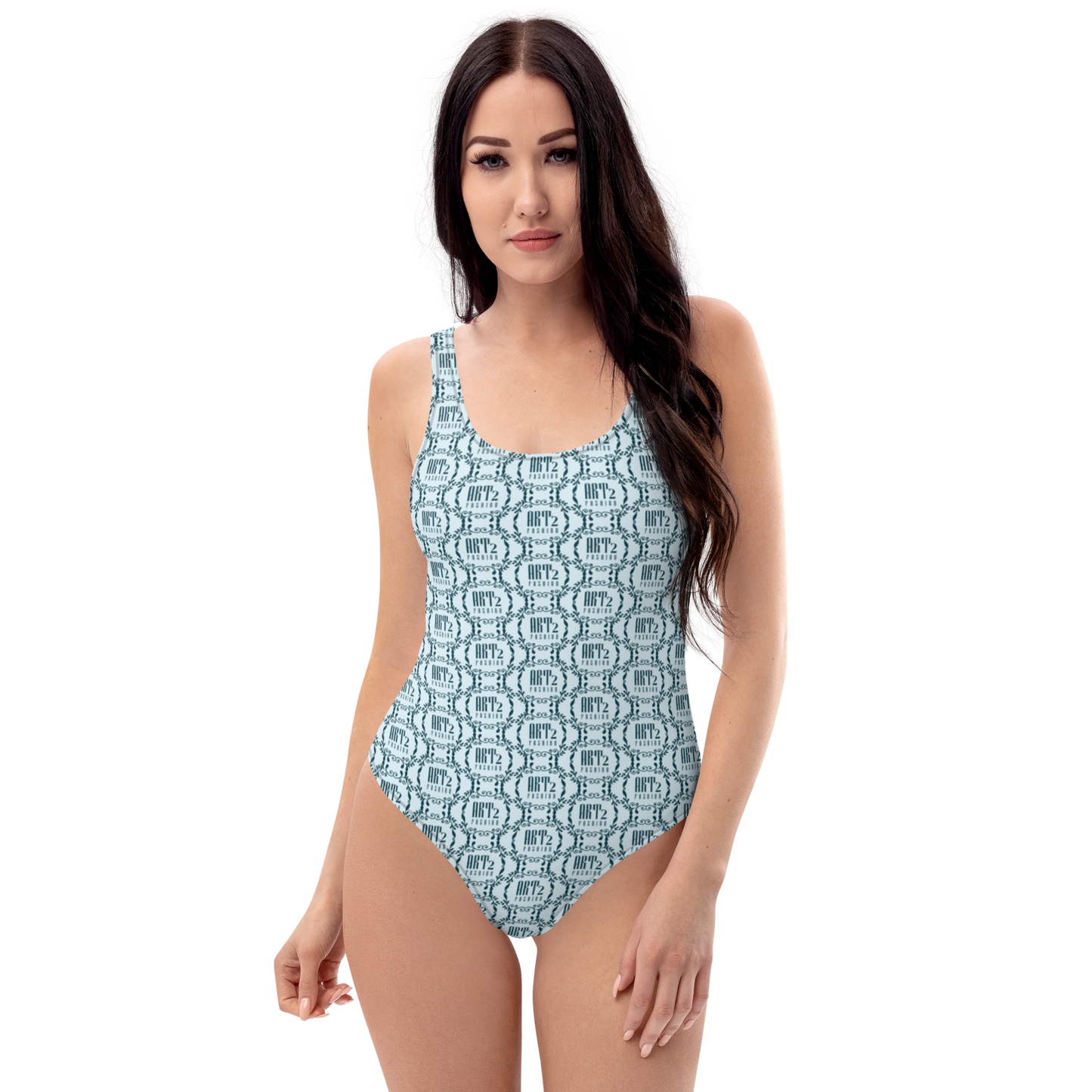 Logo Art: All-Over Print One-Piece Swimsuit