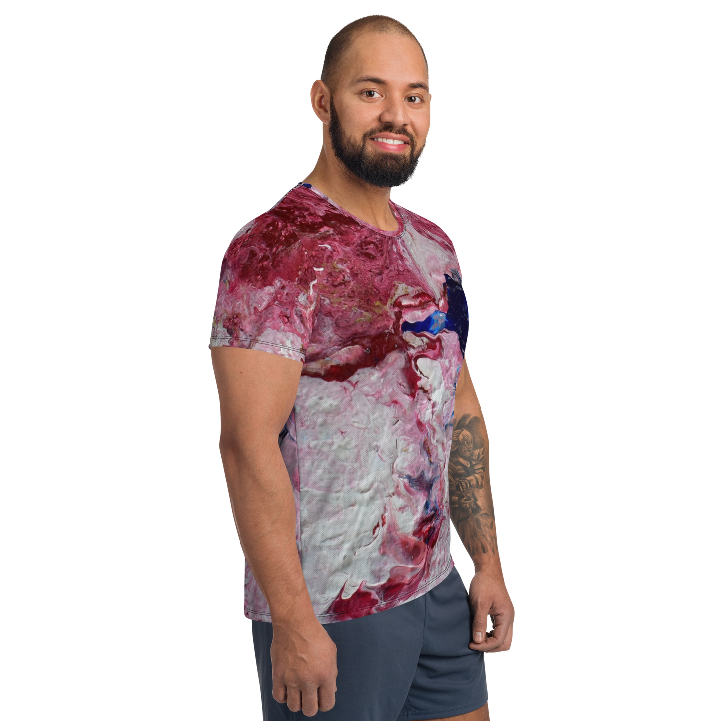 All-Over Print Men's Athletic T-Shirt