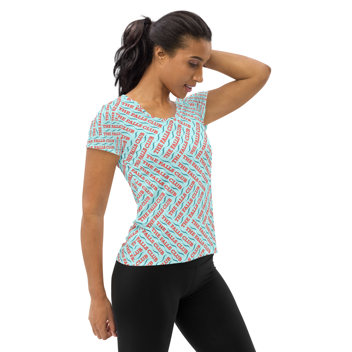 The Falls Club: All-Over Print Women's Athletic T-Shirt