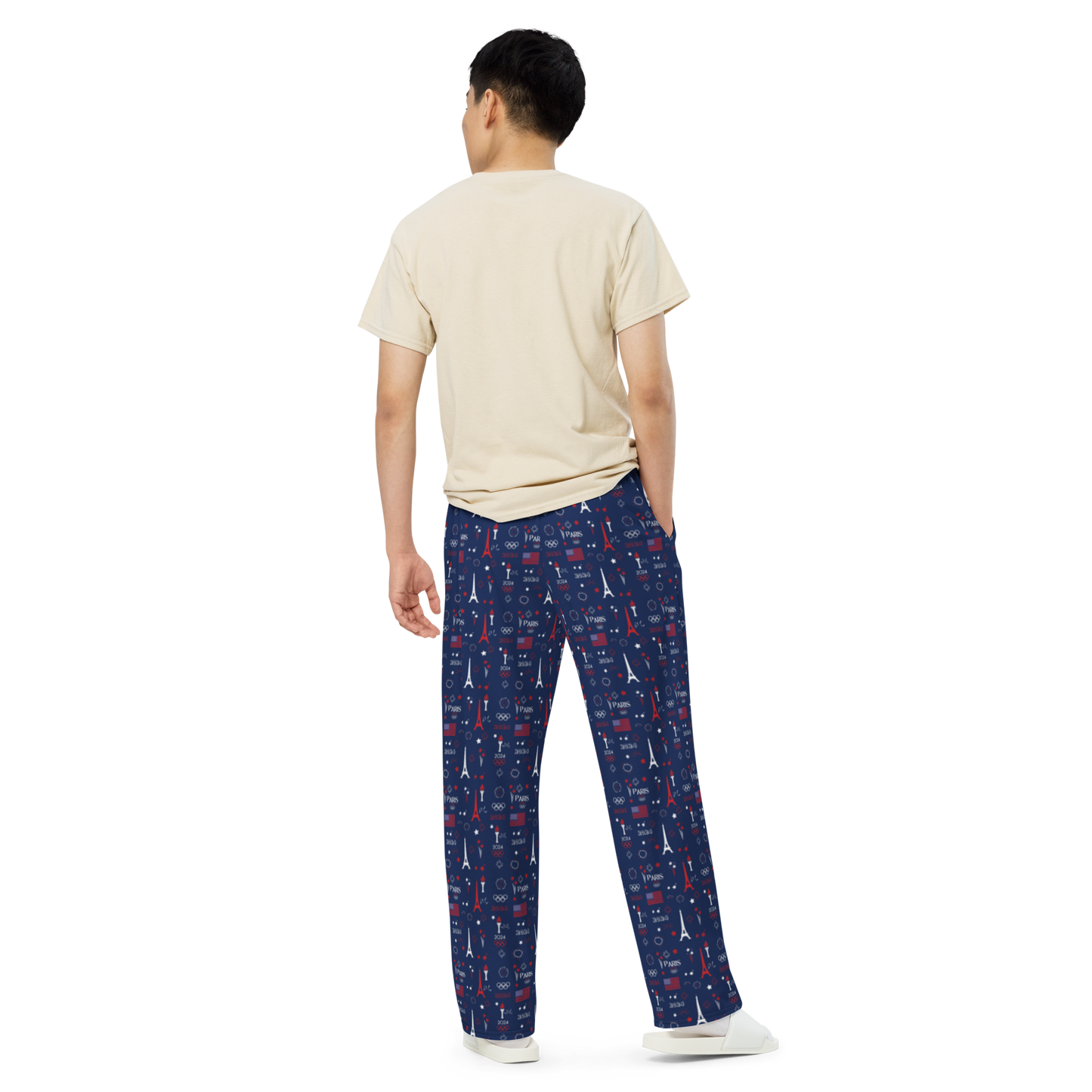 Olympics 2024: All-Over Print Unisex Wide-Leg Pants