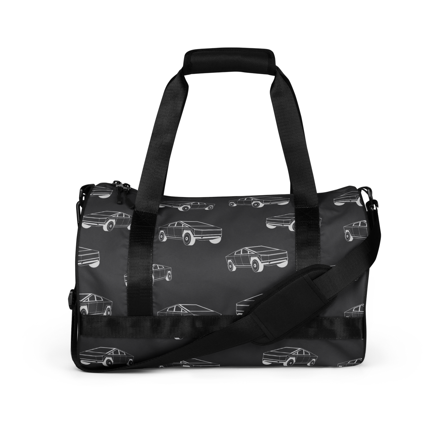 Tesla EV: All-Over Print Gym Bag