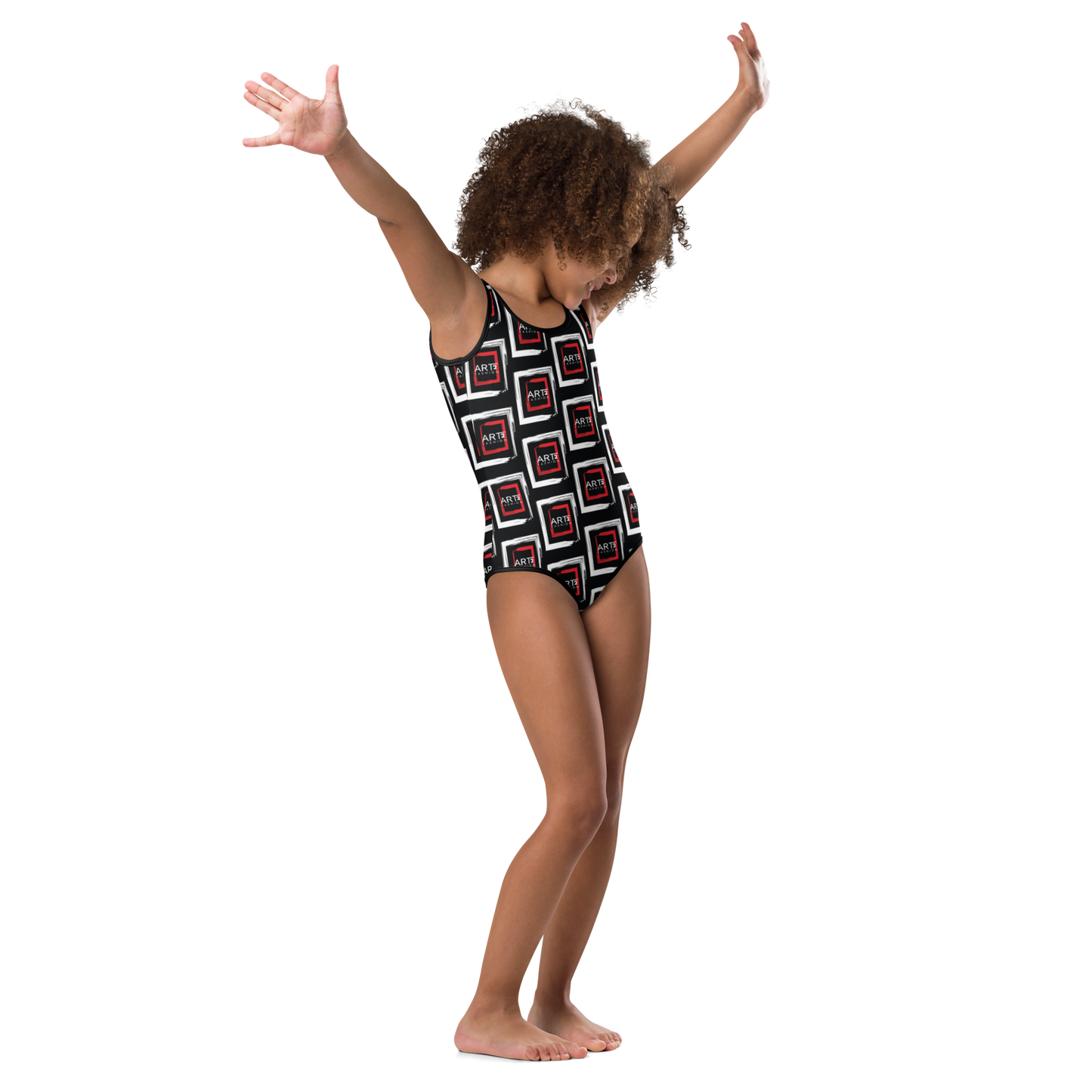 Logo Art: All-Over Print Kids Swimsuit