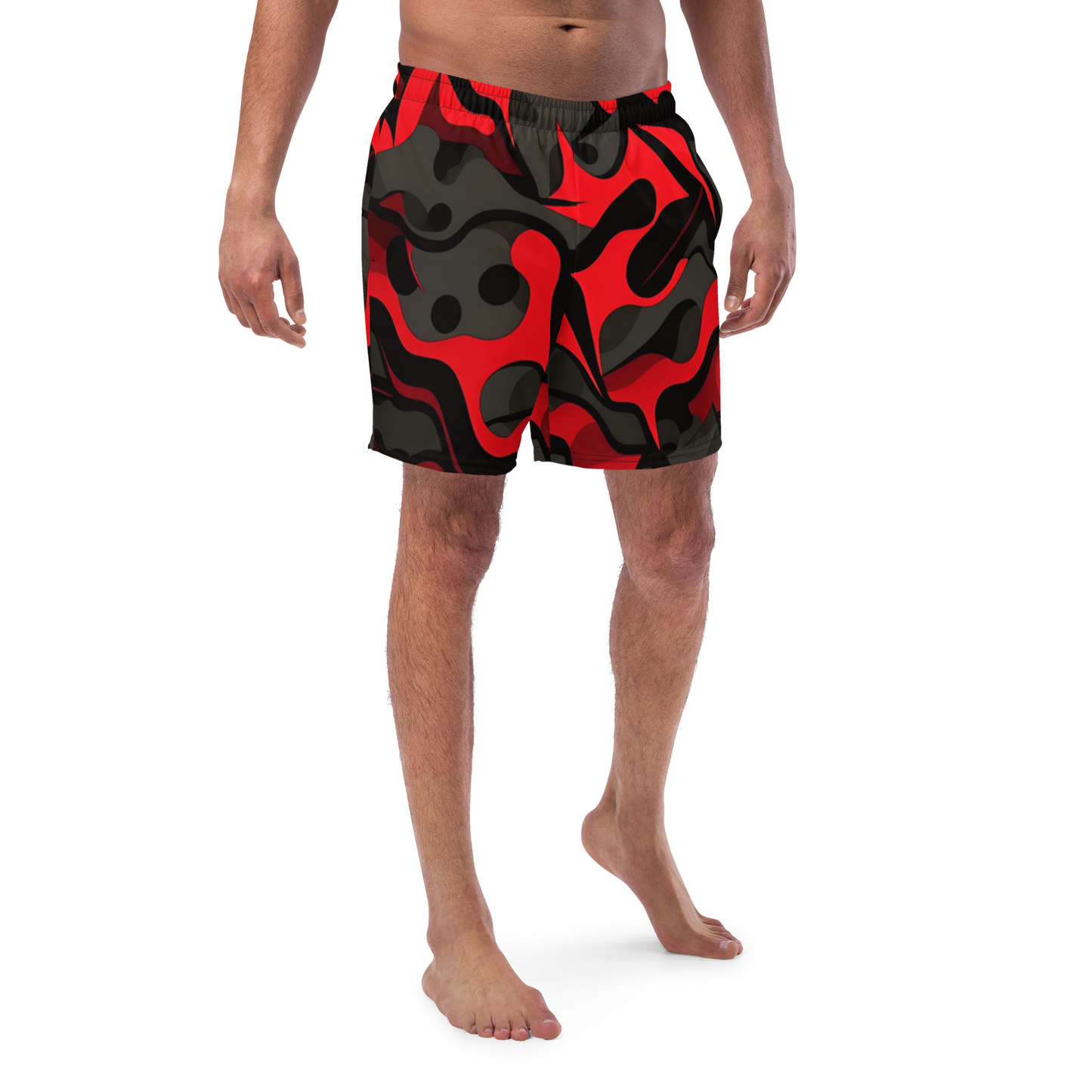 All-Over Print Recycled Swim Trunks