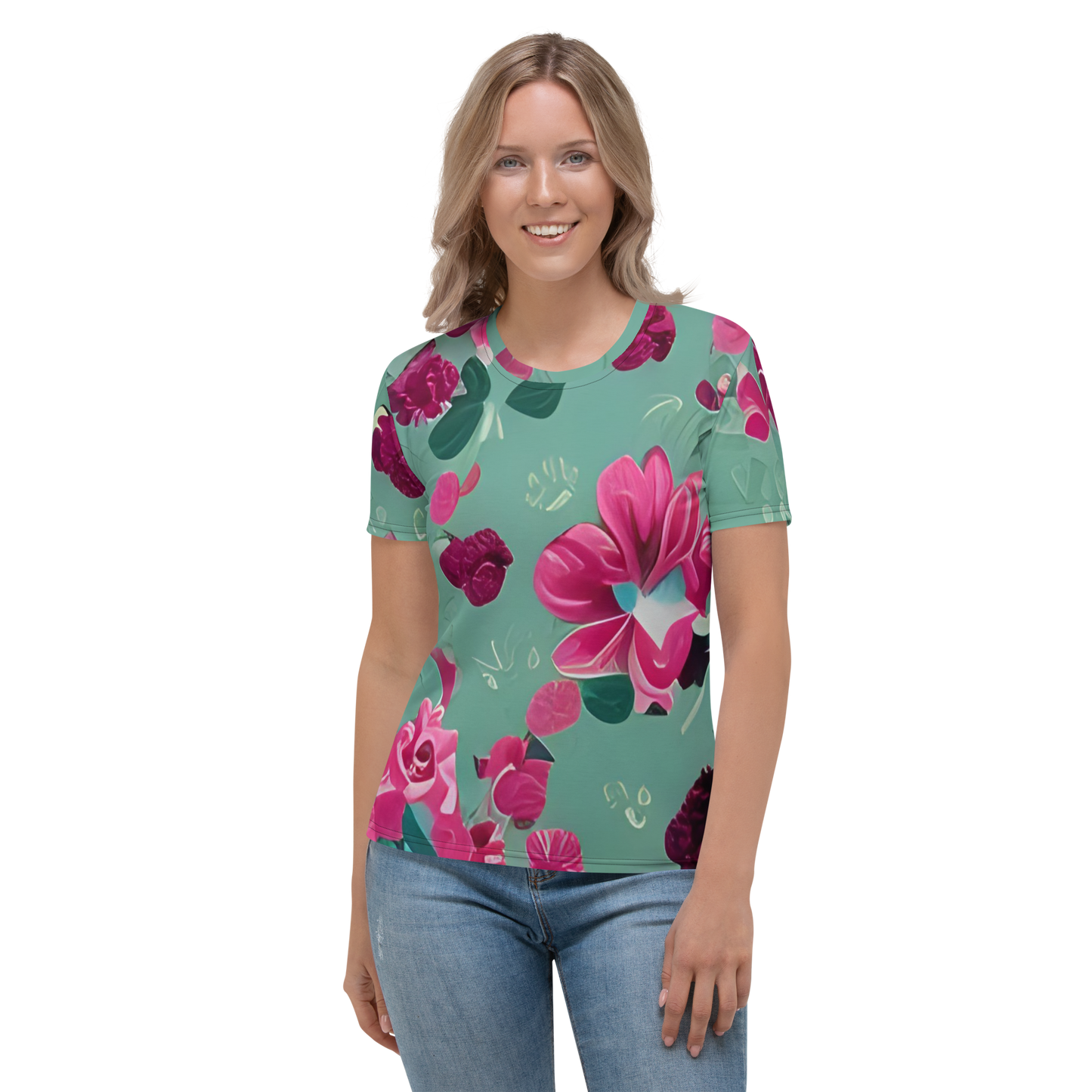 All-Over Print Women's Crew Neck T-Shirt