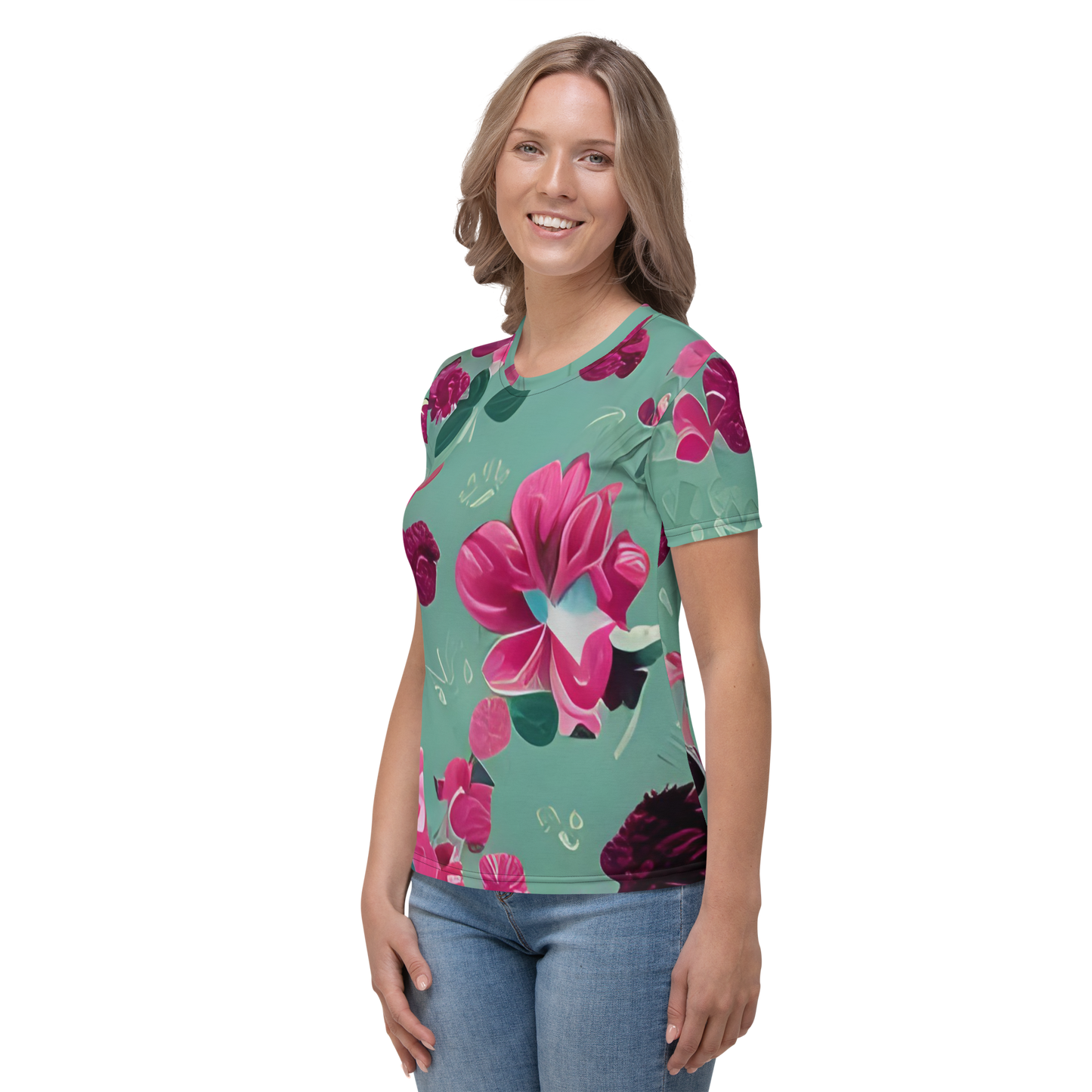 All-Over Print Women's Crew Neck T-Shirt