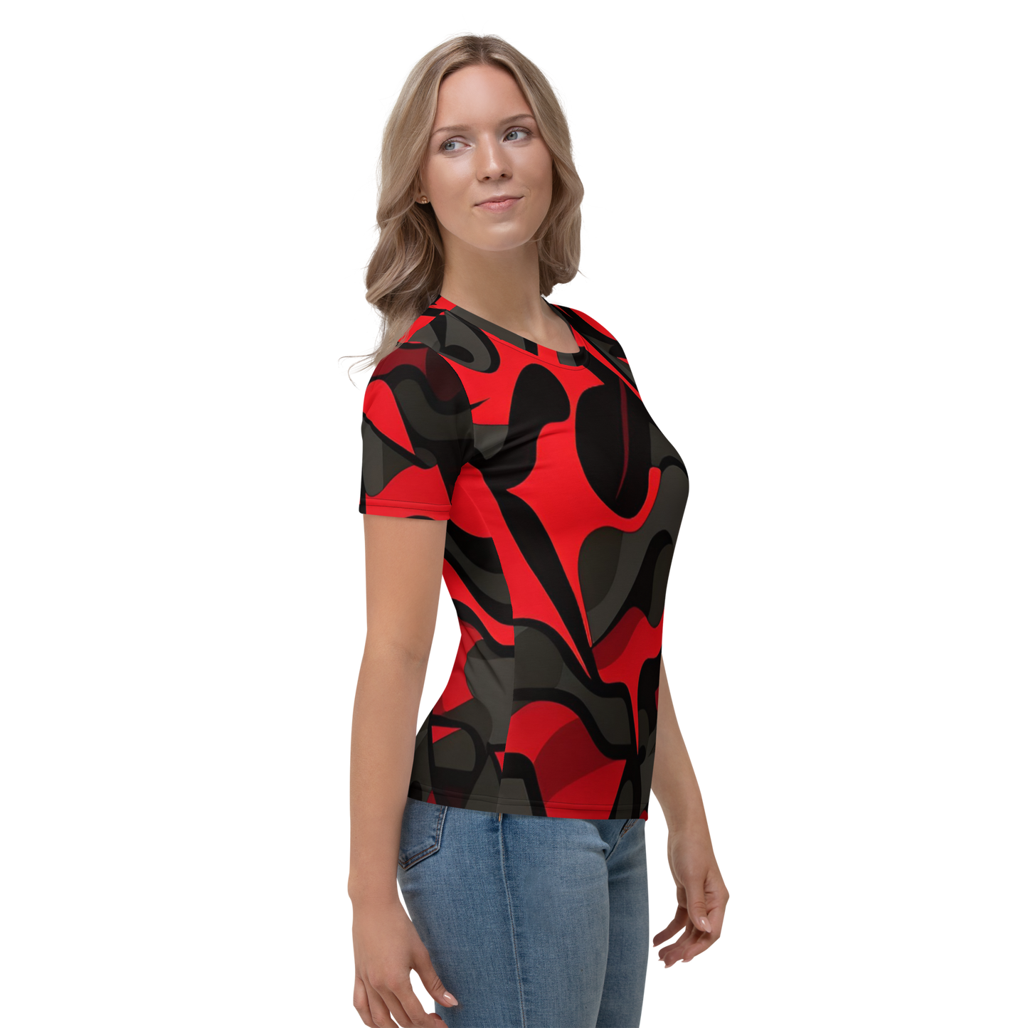 All-Over Print Women's Crew Neck T-Shirt