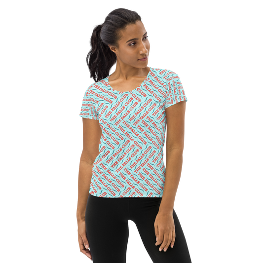 The Falls Club: All-Over Print Women's Athletic T-Shirt