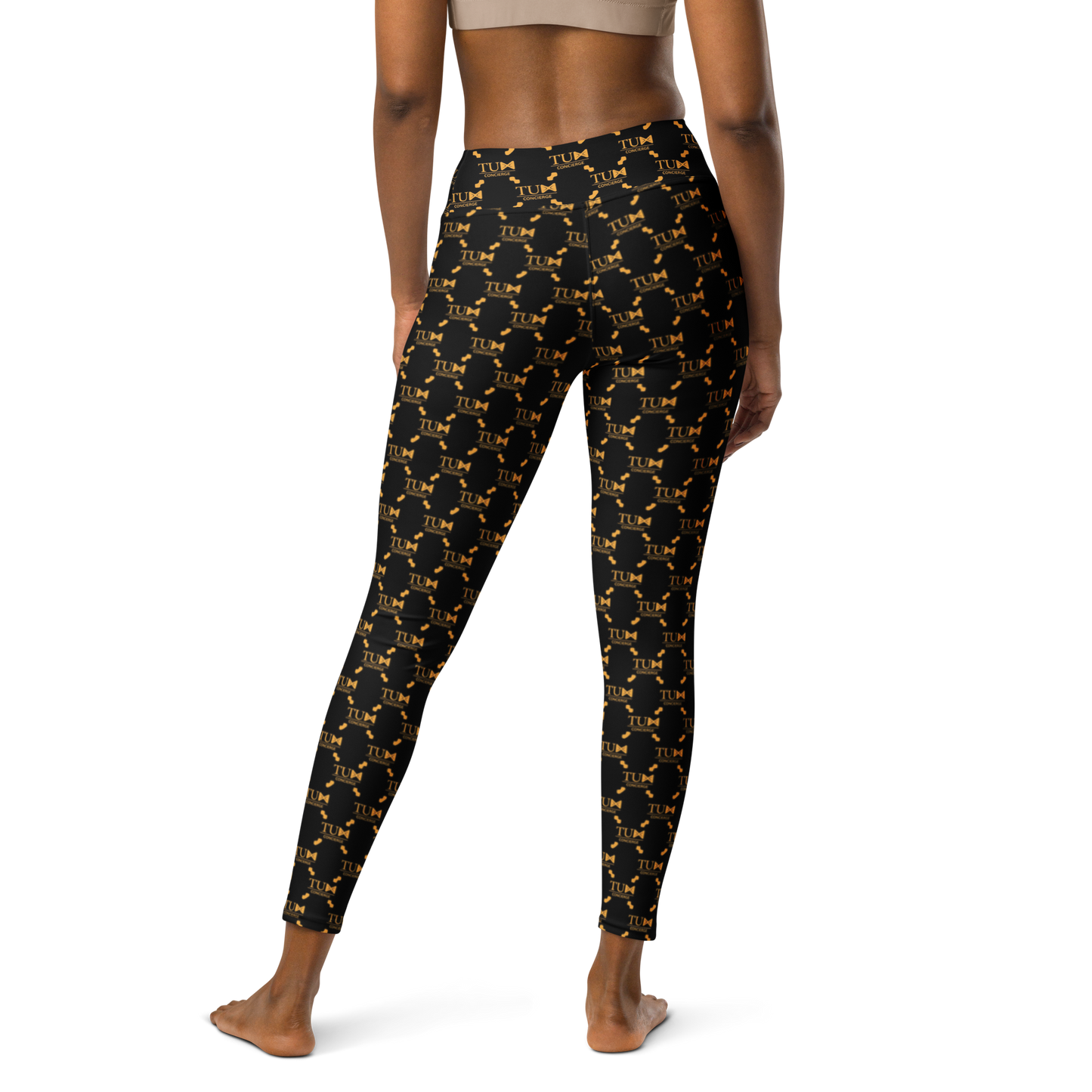 Logo Art: All-Over Print Yoga Leggings