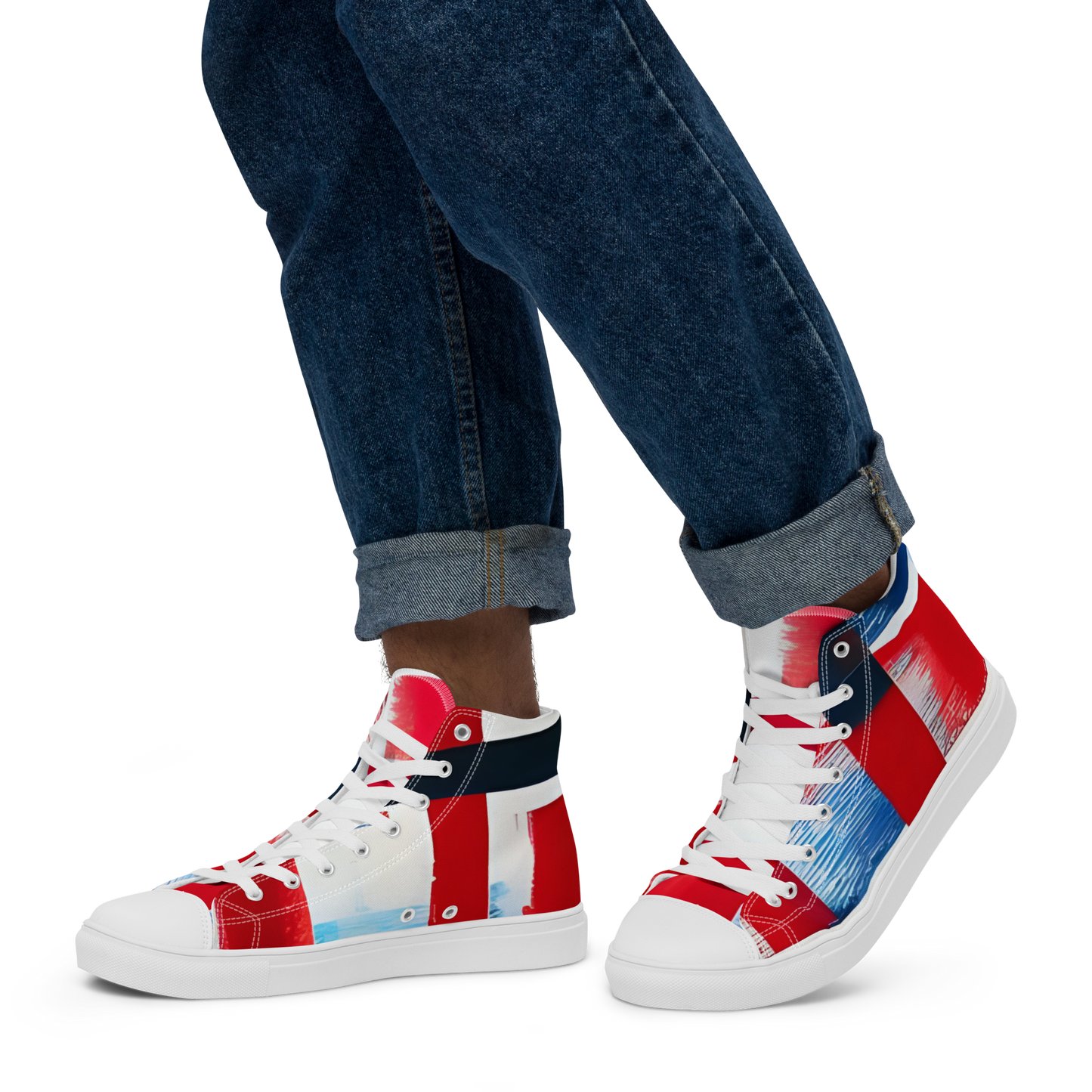 Liberty Threads: Men's High Top Canvas Shoes