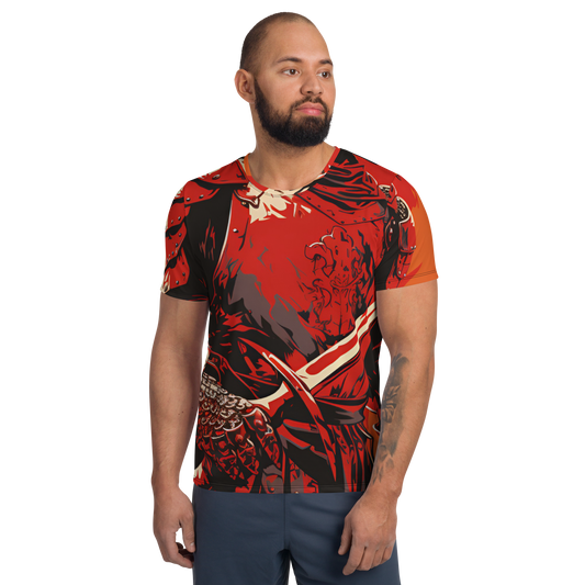 Crusader Design: All-Over Print Men's Athletic T-Shirt