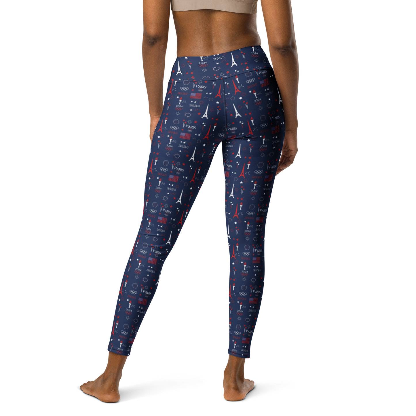 Olympics 2024: All-Over Print Yoga Leggings