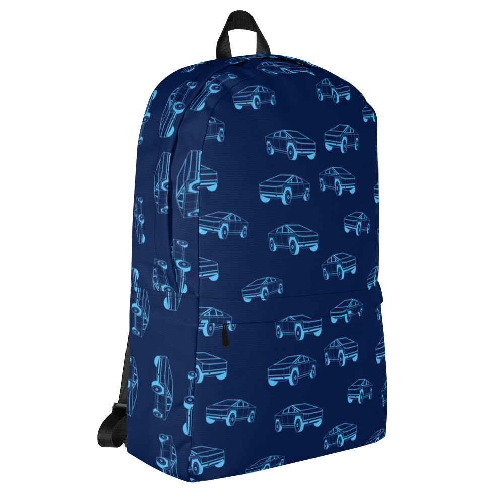 Tesla EV: All-Over Print Backpack