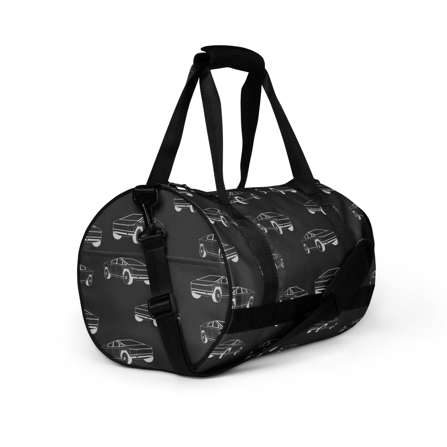 Tesla EV: All-Over Print Gym Bag