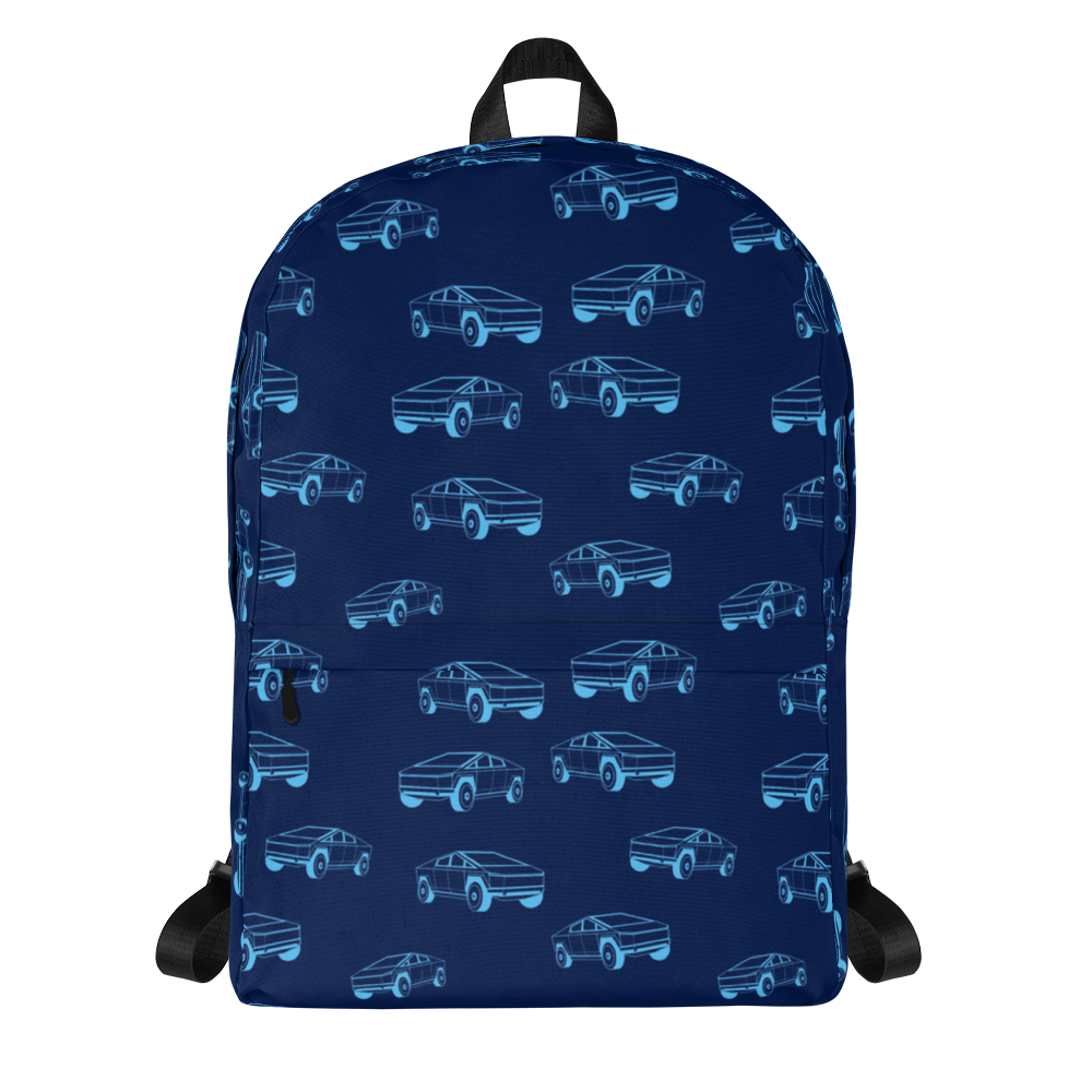 Tesla EV: All-Over Print Backpack