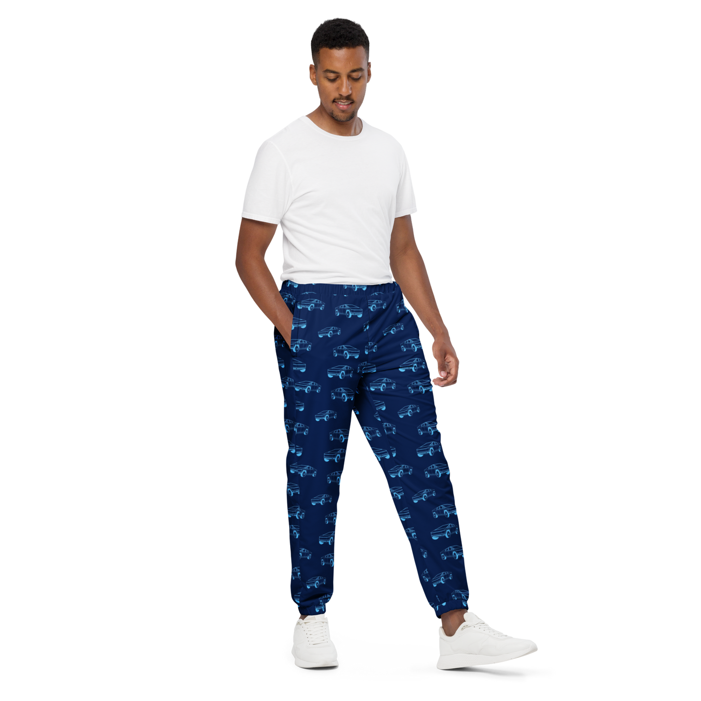 Tesla EV: All-Over Print Unisex Track Pants