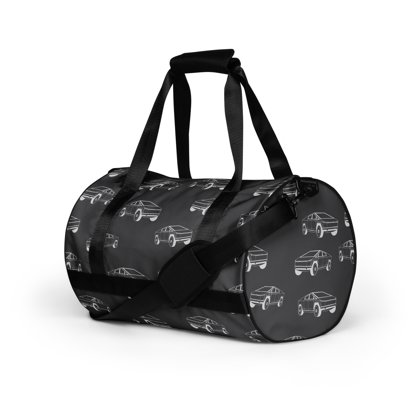 Tesla EV: All-Over Print Gym Bag