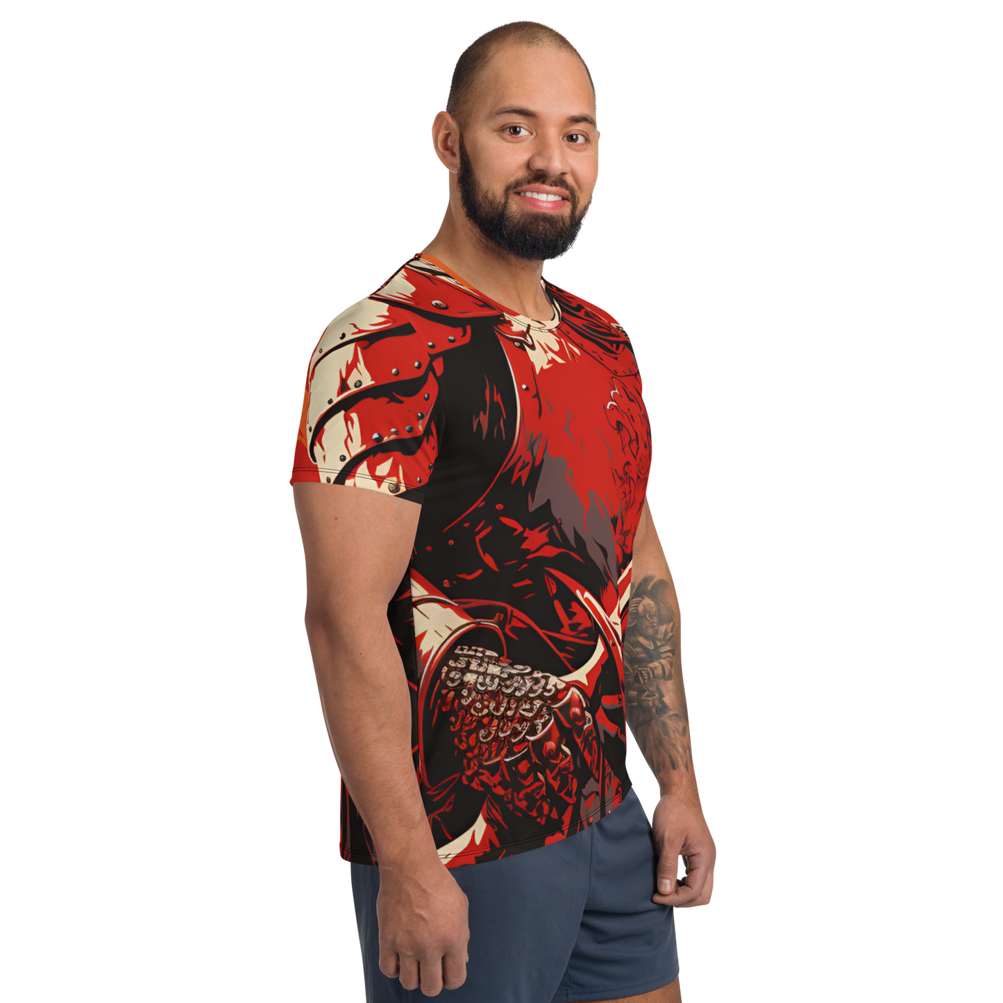 Crusader Design: All-Over Print Men's Athletic T-Shirt