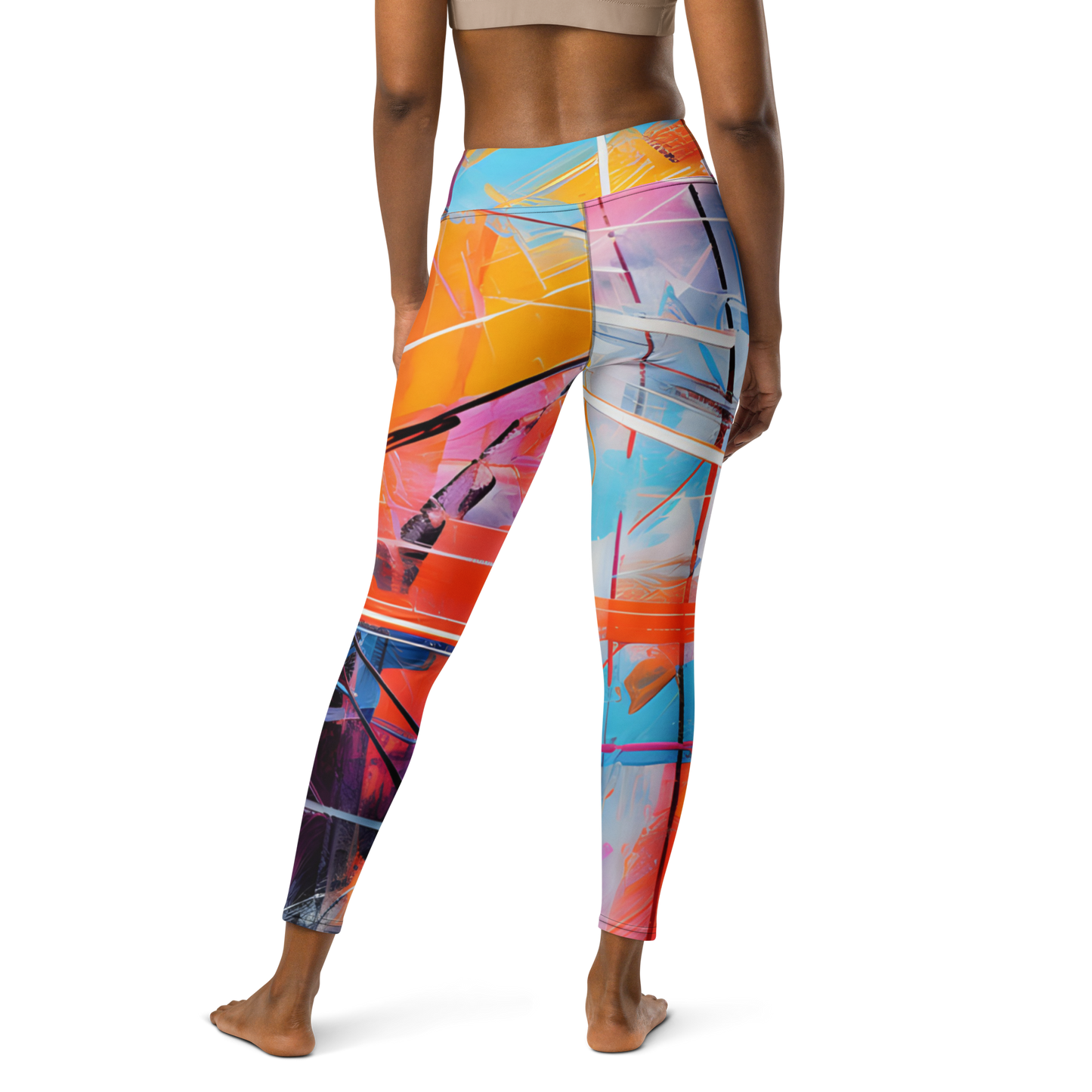 Color Burst: All-Over Print Yoga Leggings