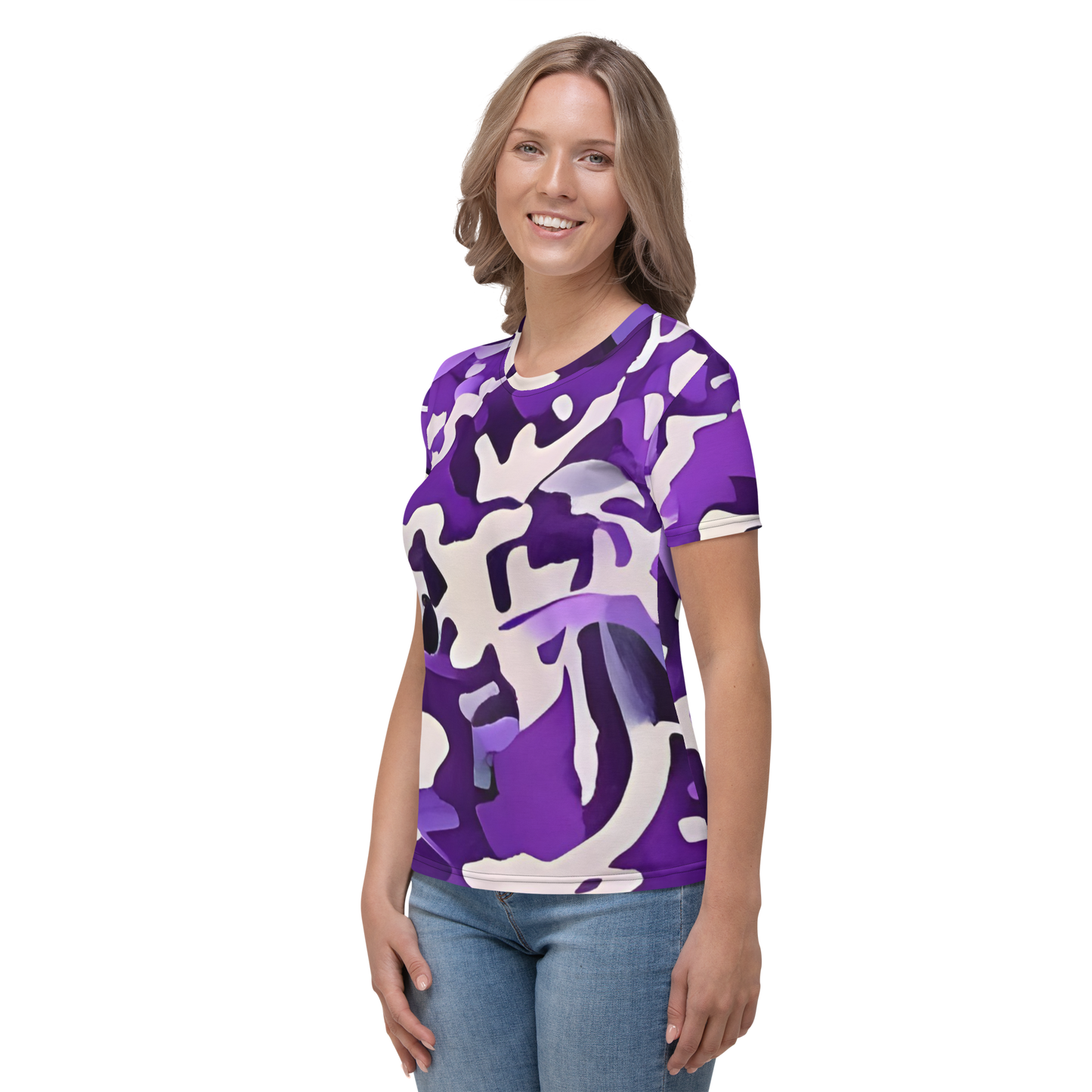 All-Over Print Women's Crew Neck T-Shirt