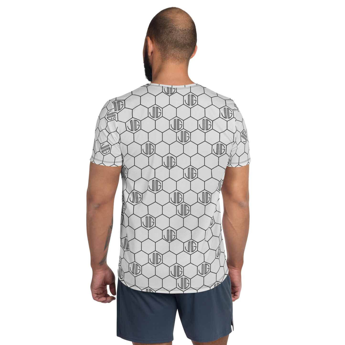 Logo Art: All-Over Print Men's Athletic T-Shirt