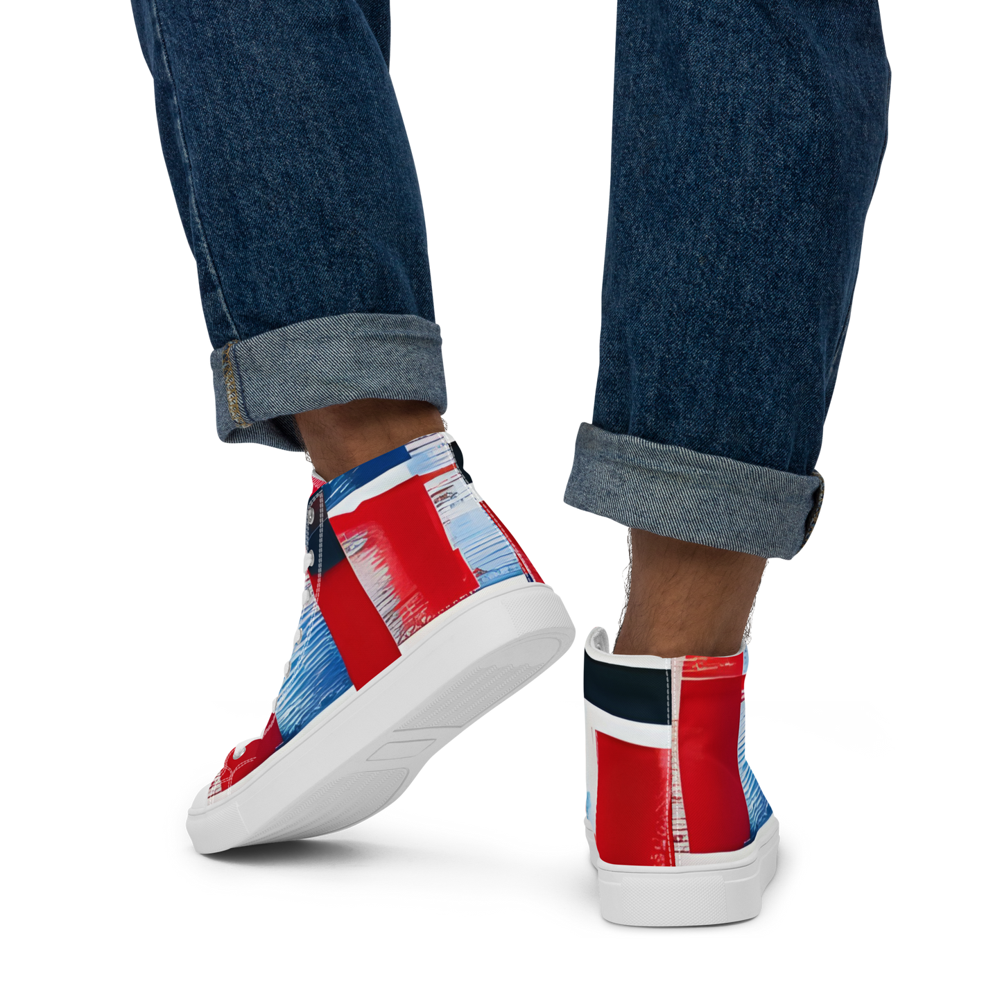 Liberty Threads: Men's High Top Canvas Shoes