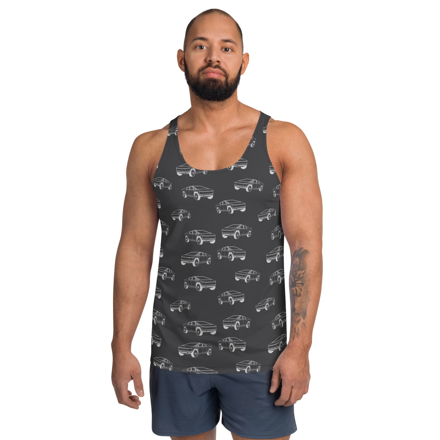 Tesla EV: All-Over Print Men's Tank Top