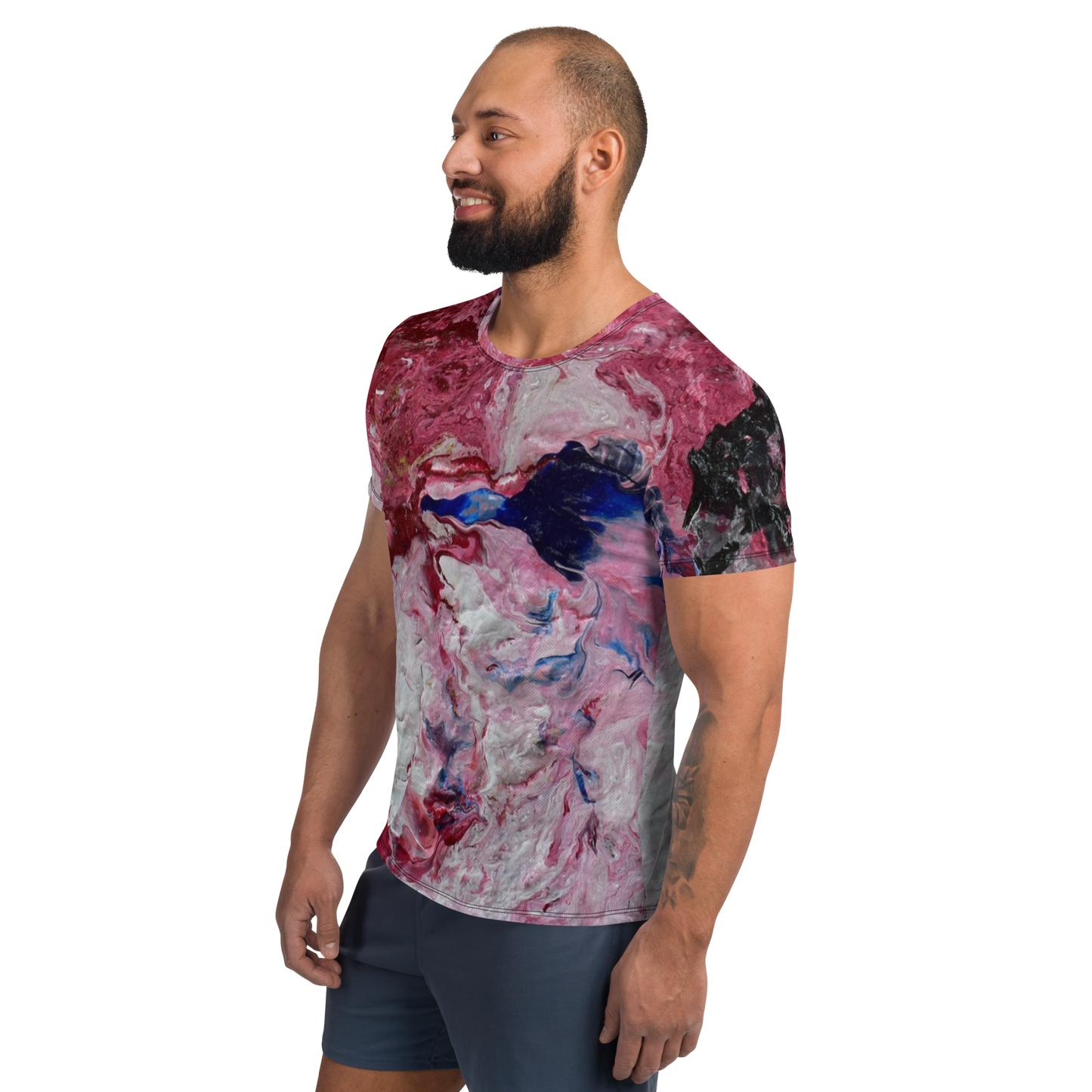 All-Over Print Men's Athletic T-Shirt