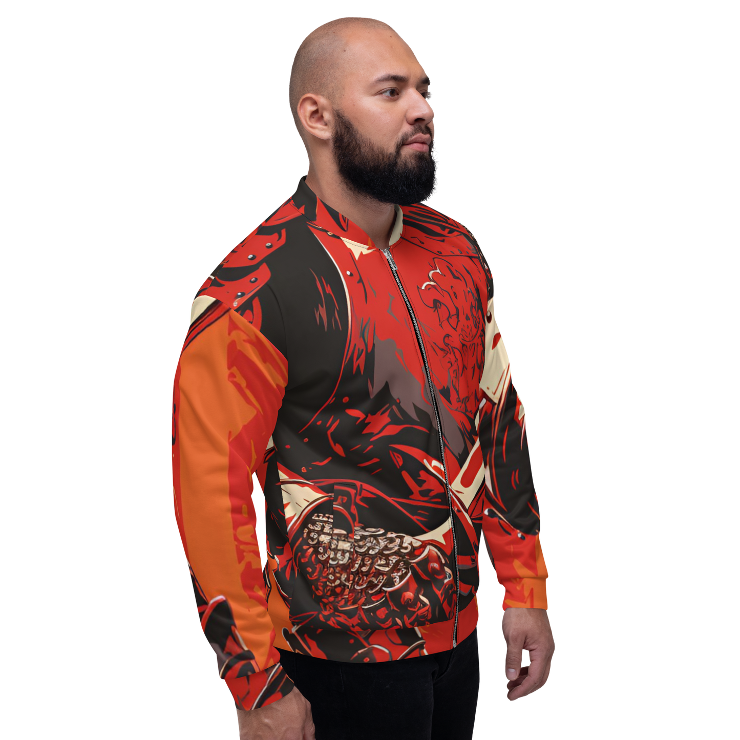 Crusader Design: All-Over Print Unisex Bomber Jacket