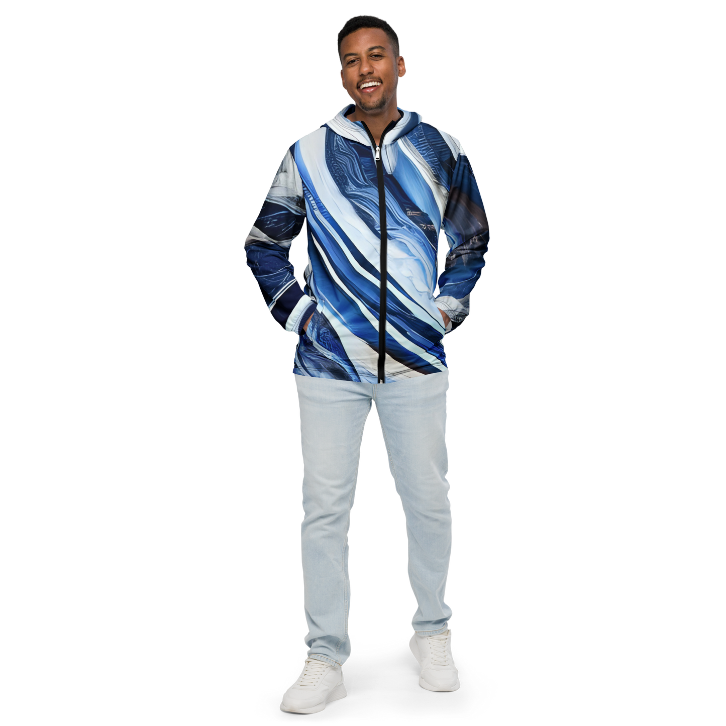 Cristina: All-Over Print Men's Windbreaker